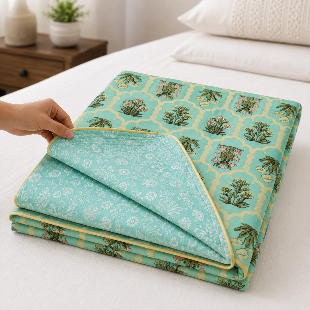 100% Cotton Reversible Double Bed Dohar