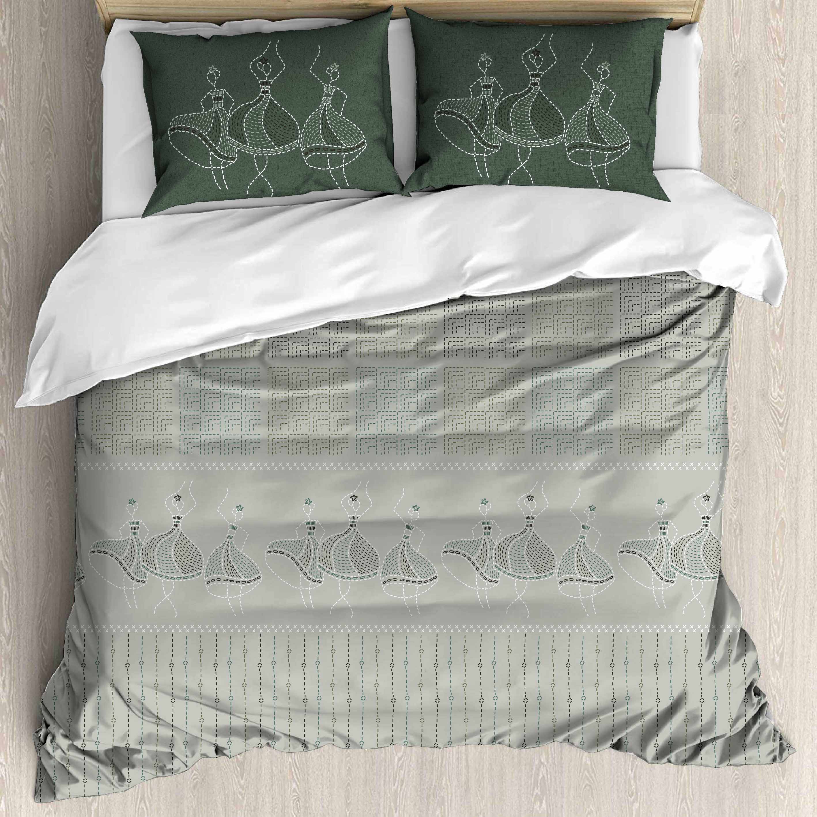 Premium Cotton King Size Bedsheet Set - 180 TC (2.75x2.75m) with 2 Pillow Covers