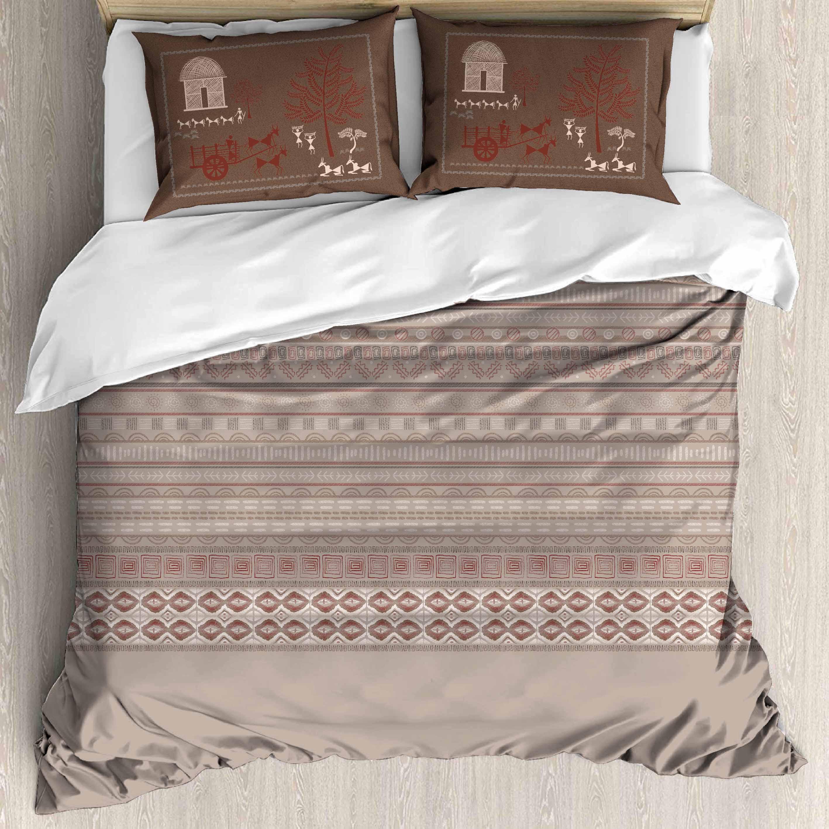 Premium Cotton King Size Bedsheet Set - 180 TC (2.75x2.75m) with 2 Pillow Covers