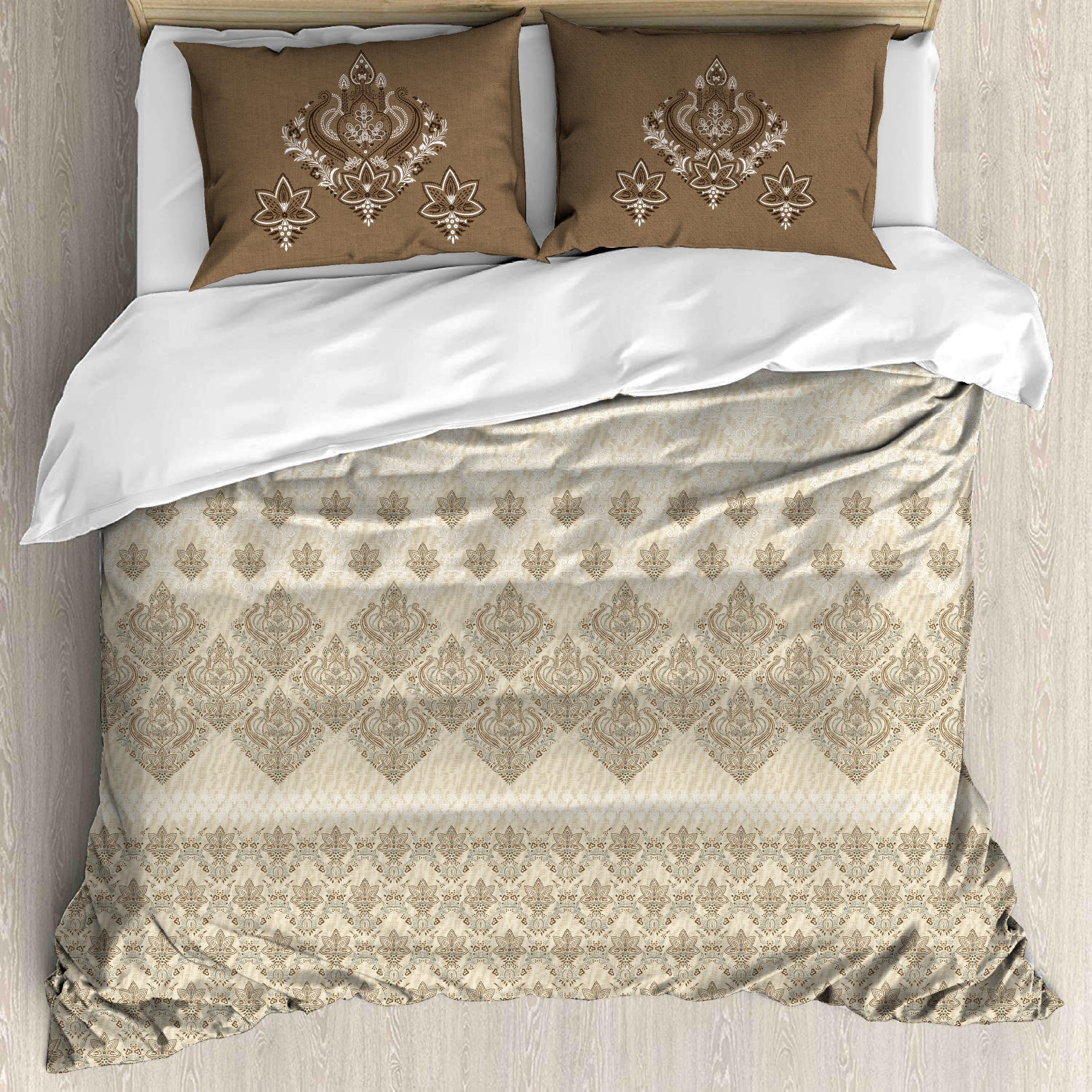 Premium Cotton King Size Bedsheet Set - 180 TC (2.75x2.75m) with 2 Pillow Covers