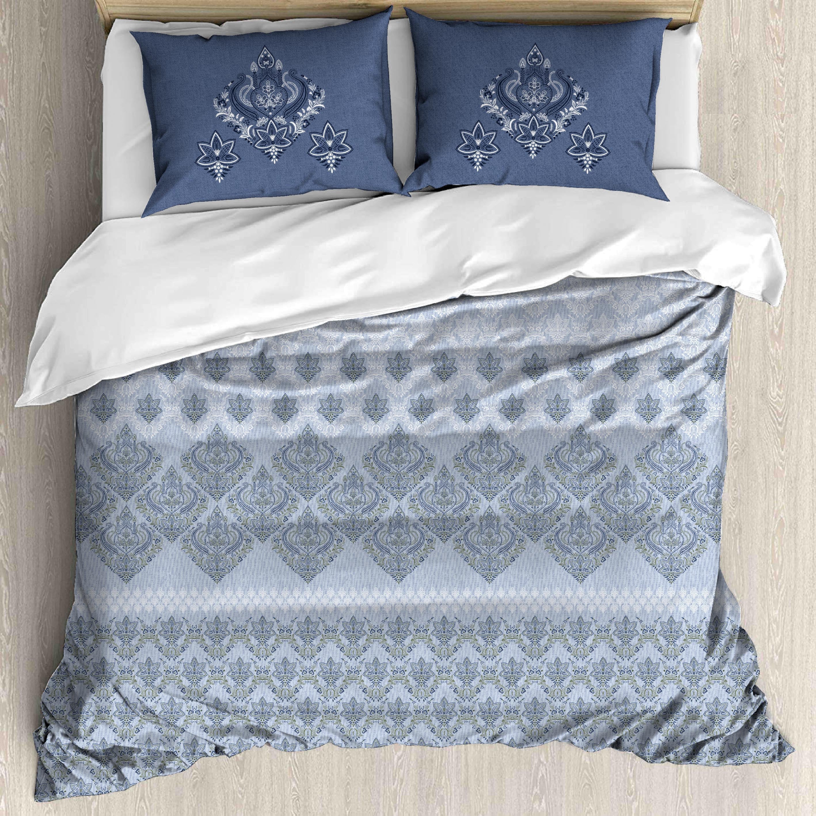 Premium Cotton King Size Bedsheet Set - 180 TC (2.75x2.75m) with 2 Pillow Covers