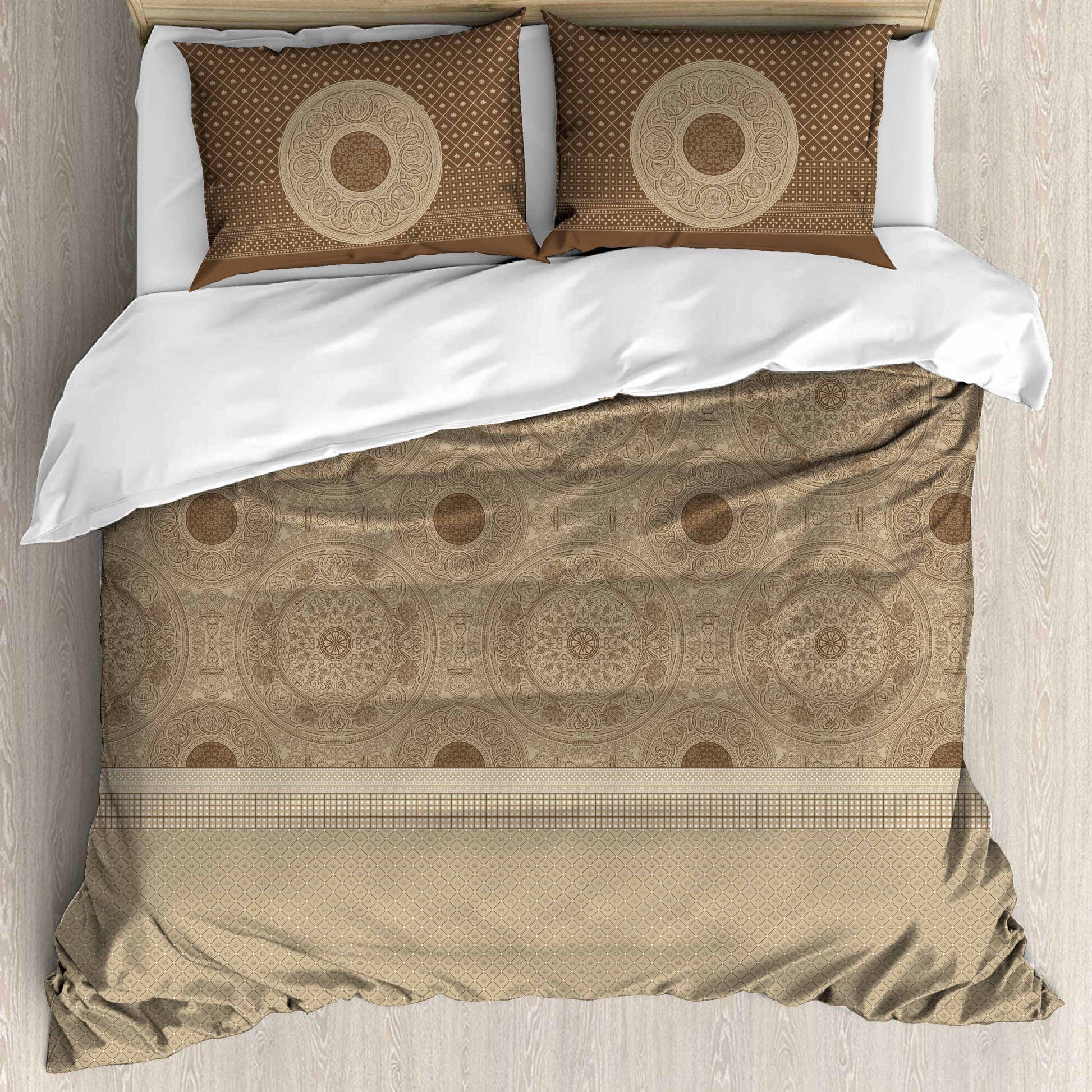 Premium Cotton King Size Bedsheet Set - 180 TC (2.75x2.75m) with 2 Pillow Covers
