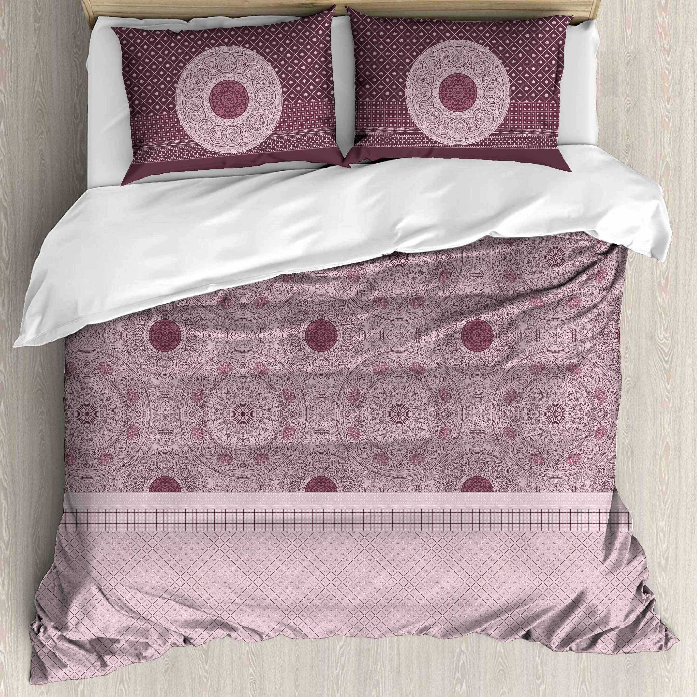 Premium Cotton King Size Bedsheet Set - 180 TC (2.75x2.75m) with 2 Pillow Covers