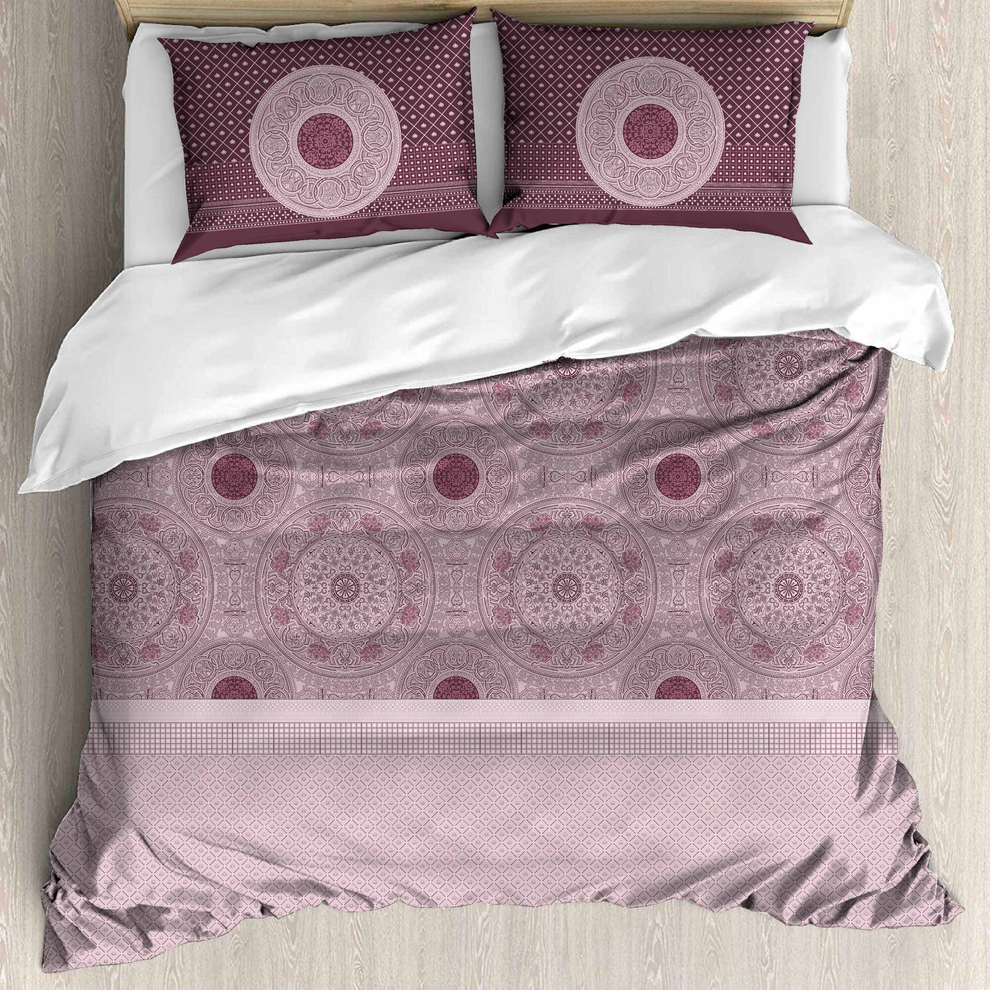 Premium Cotton King Size Bedsheet Set - 180 TC (2.75x2.75m) with 2 Pillow Covers