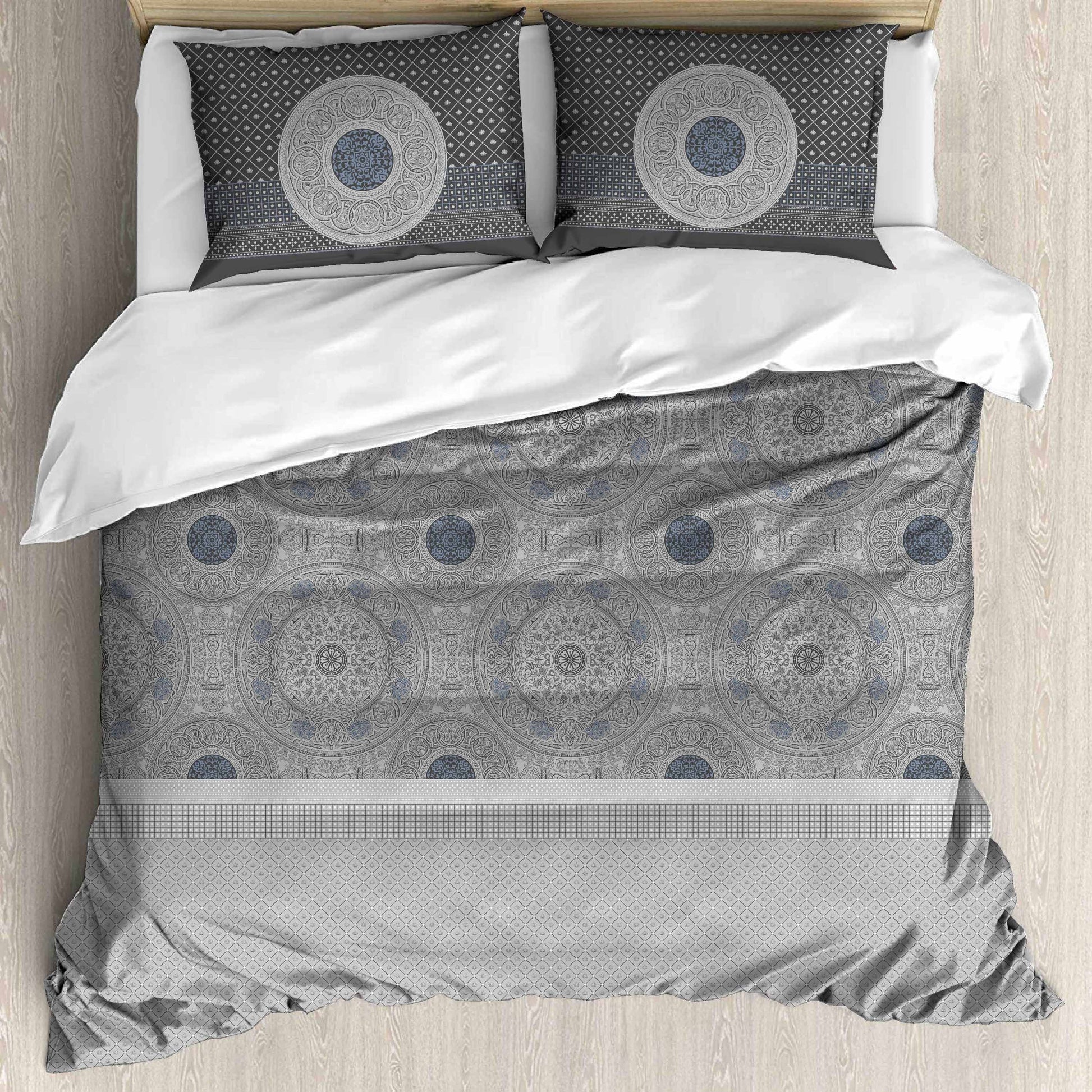 Premium Cotton King Size Bedsheet Set - 180 TC (2.75x2.75m) with 2 Pillow Covers