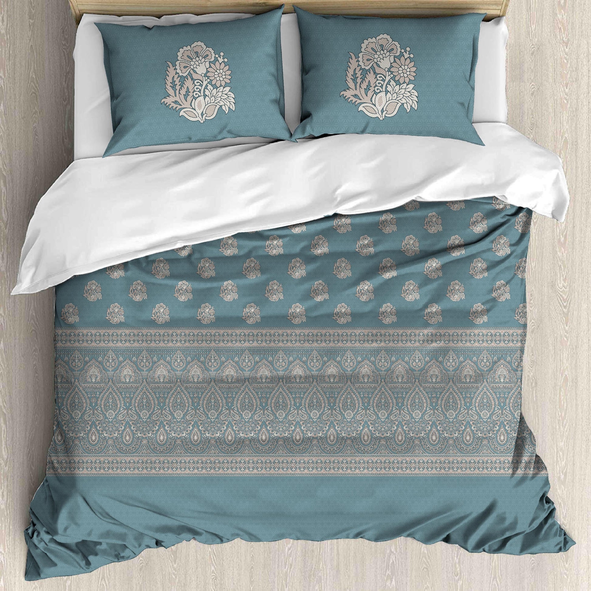 Premium Cotton King Size Bedsheet Set - 180 TC (2.75x2.75m) with 2 Pillow Covers