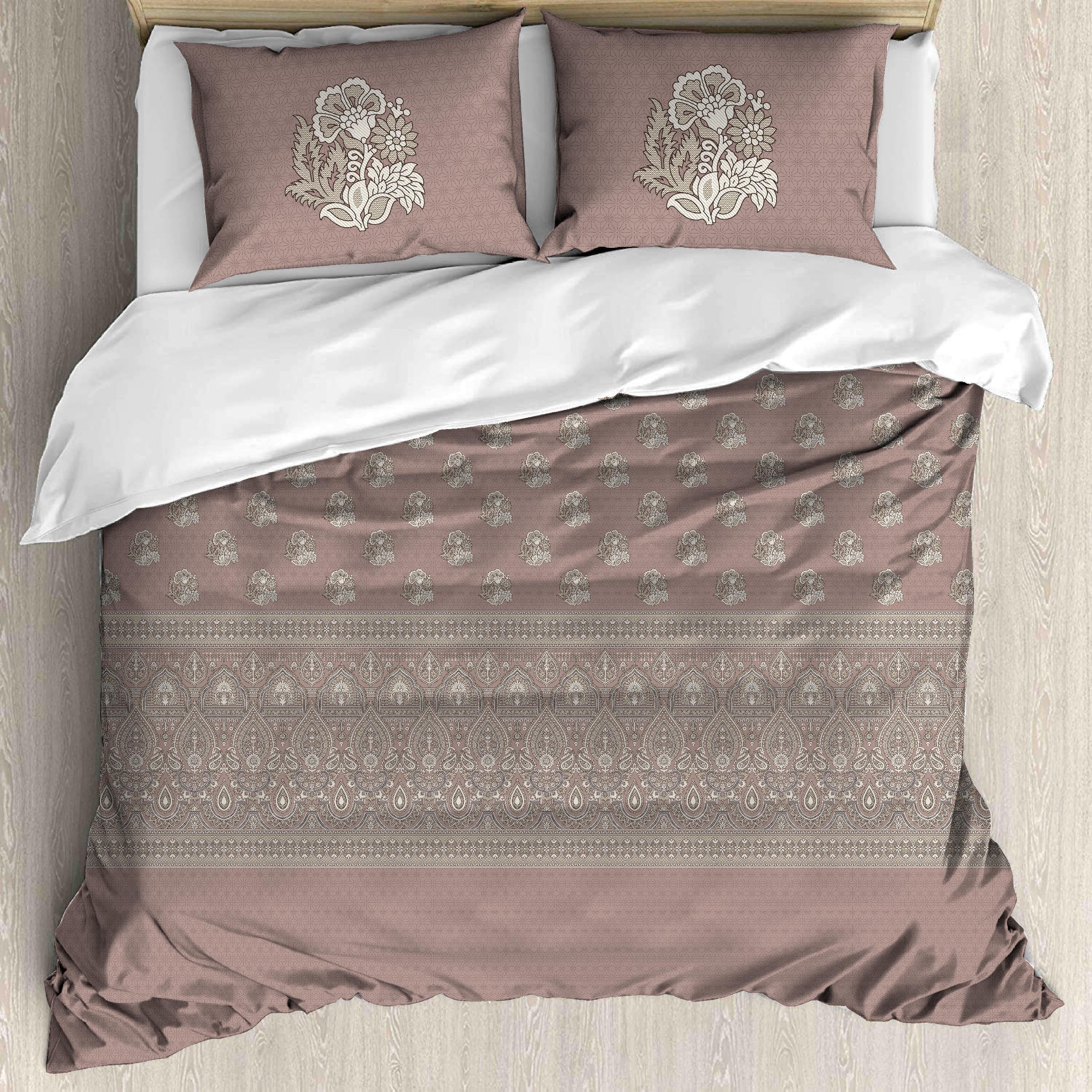 Premium Cotton King Size Bedsheet Set - 180 TC (2.75x2.75m) with 2 Pillow Covers