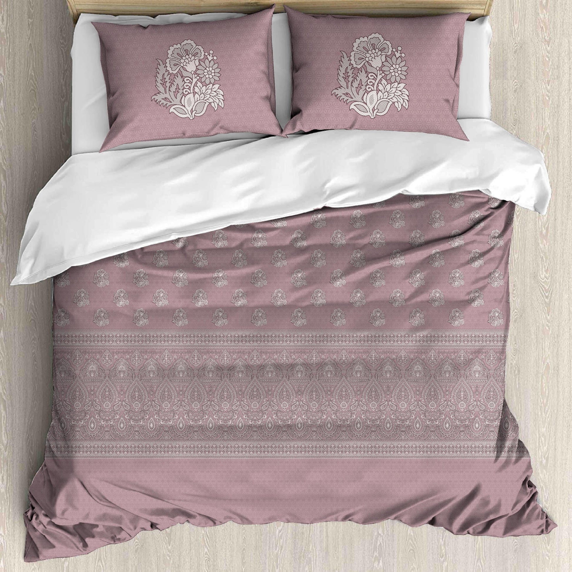 Premium Cotton King Size Bedsheet Set - 180 TC (2.75x2.75m) with 2 Pillow Covers