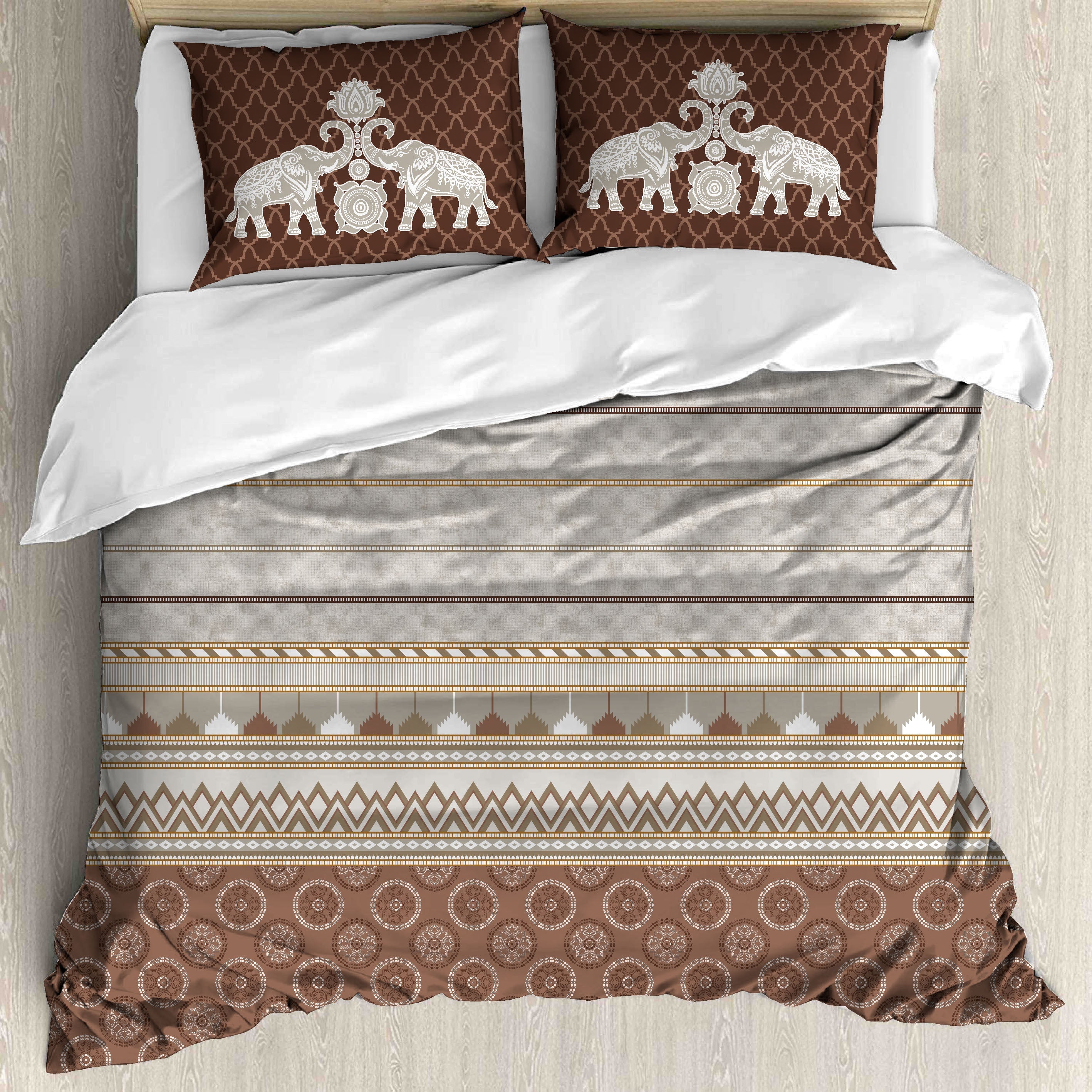 Premium Cotton King Size Bedsheet Set - 180 TC (2.75x2.75m) with 2 Pillow Covers