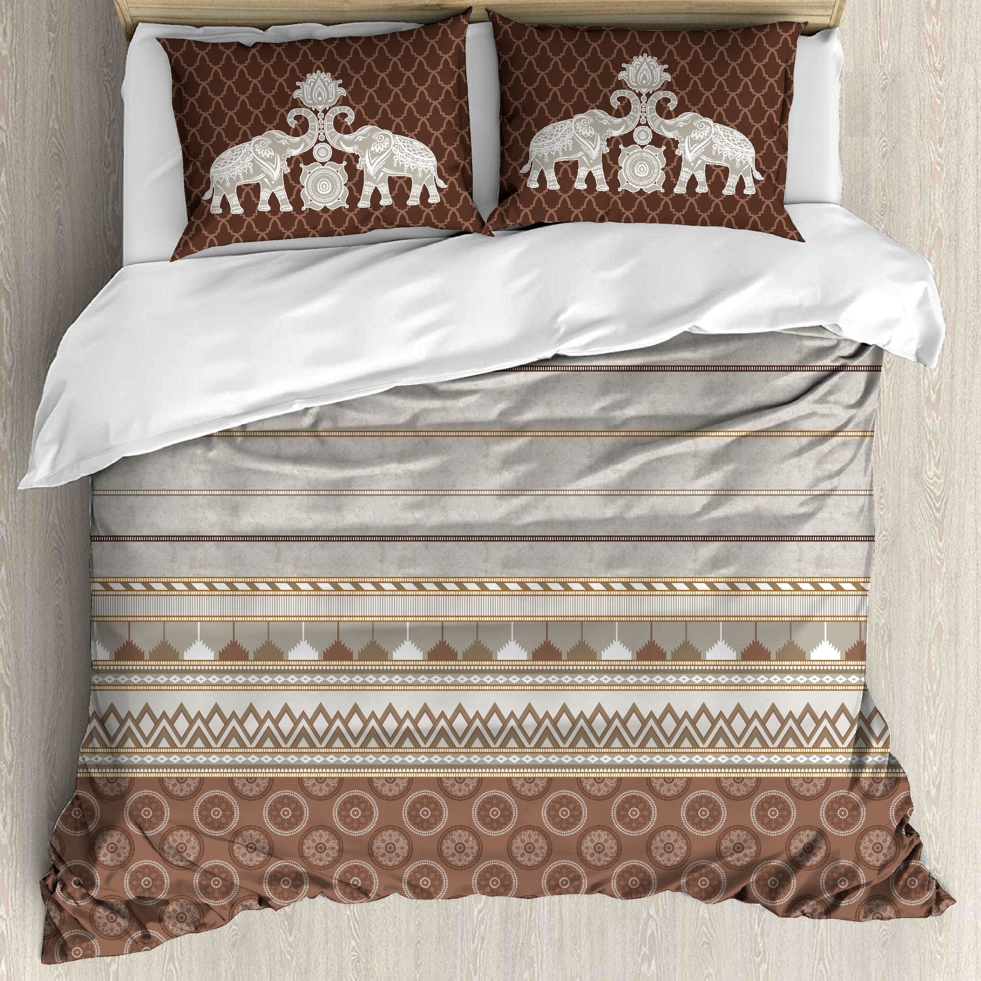 Premium Cotton King Size Bedsheet Set - 180 TC (2.75x2.75m) with 2 Pillow Covers