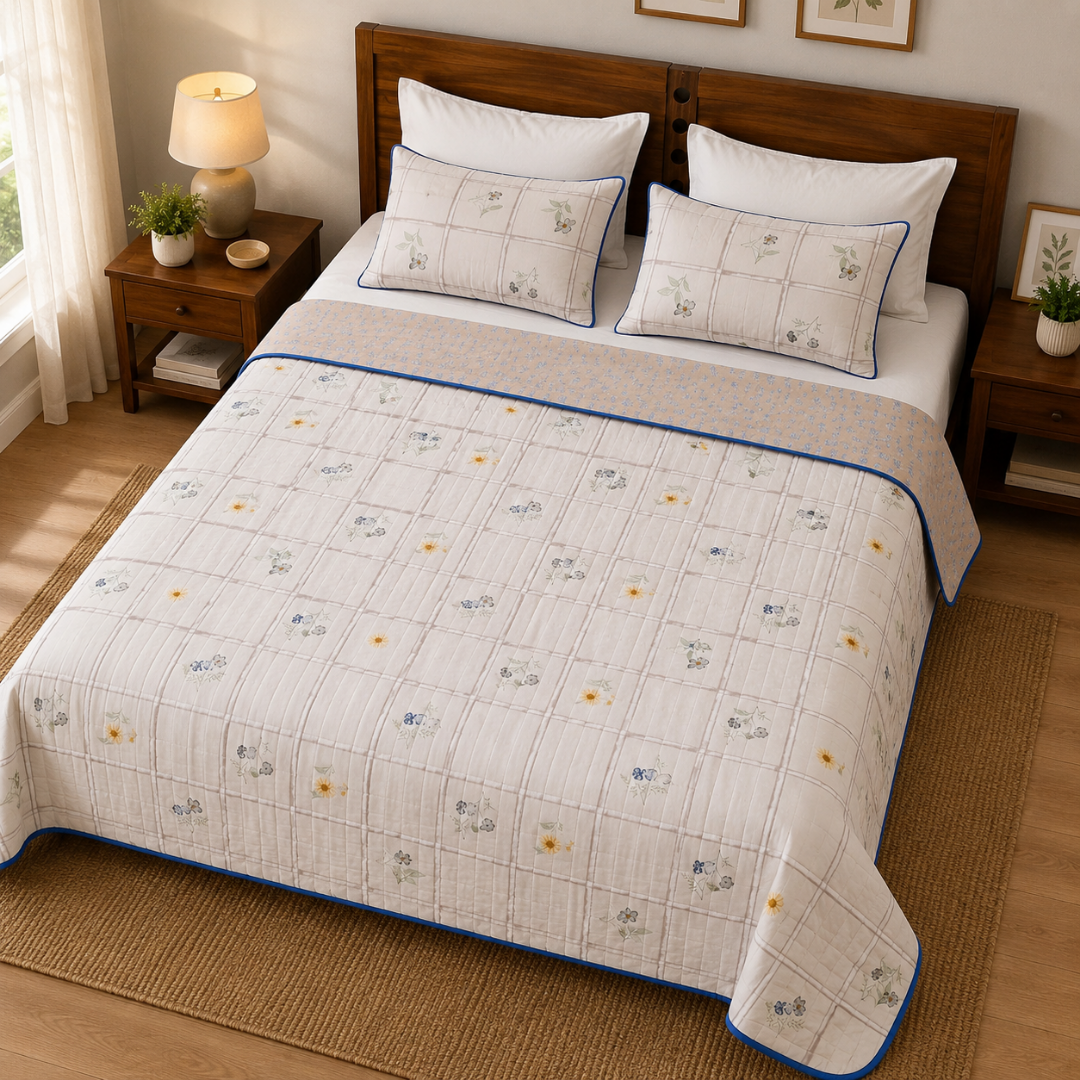 100% Cotton Reversible Double Bed Dohar