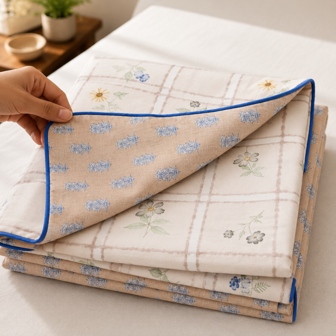 100% Cotton Reversible Double Bed Dohar