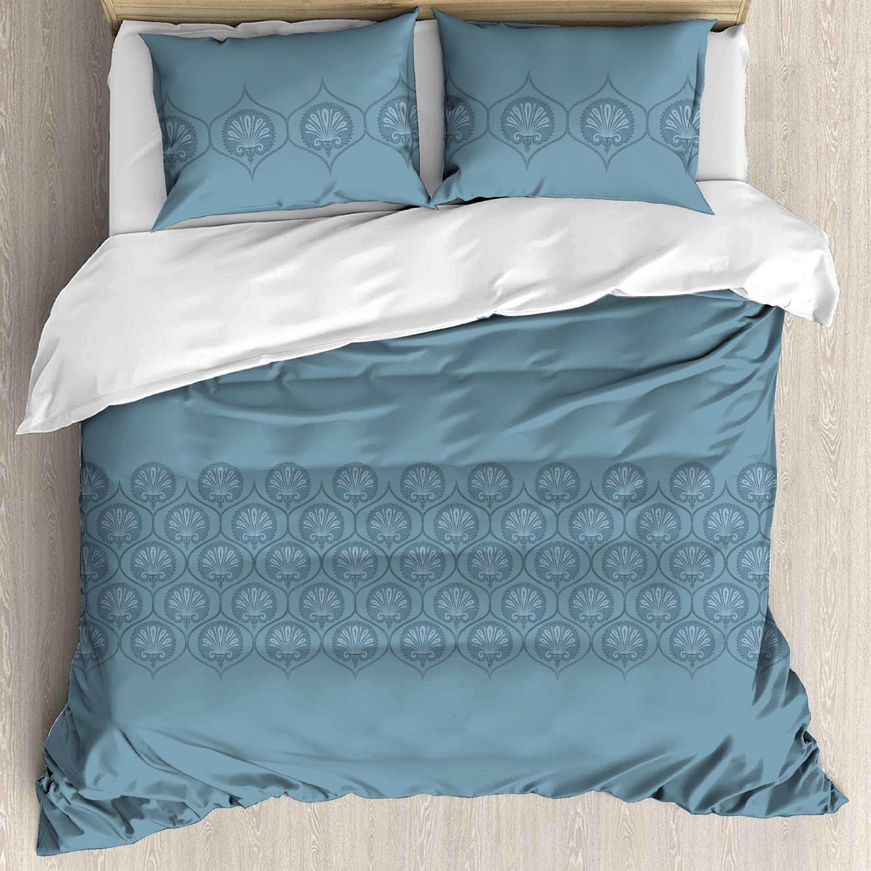 Luxurious Satin Cotton King Size Bedsheet Set - 250 TC (1 Bedsheet + 2 Pillow Covers)