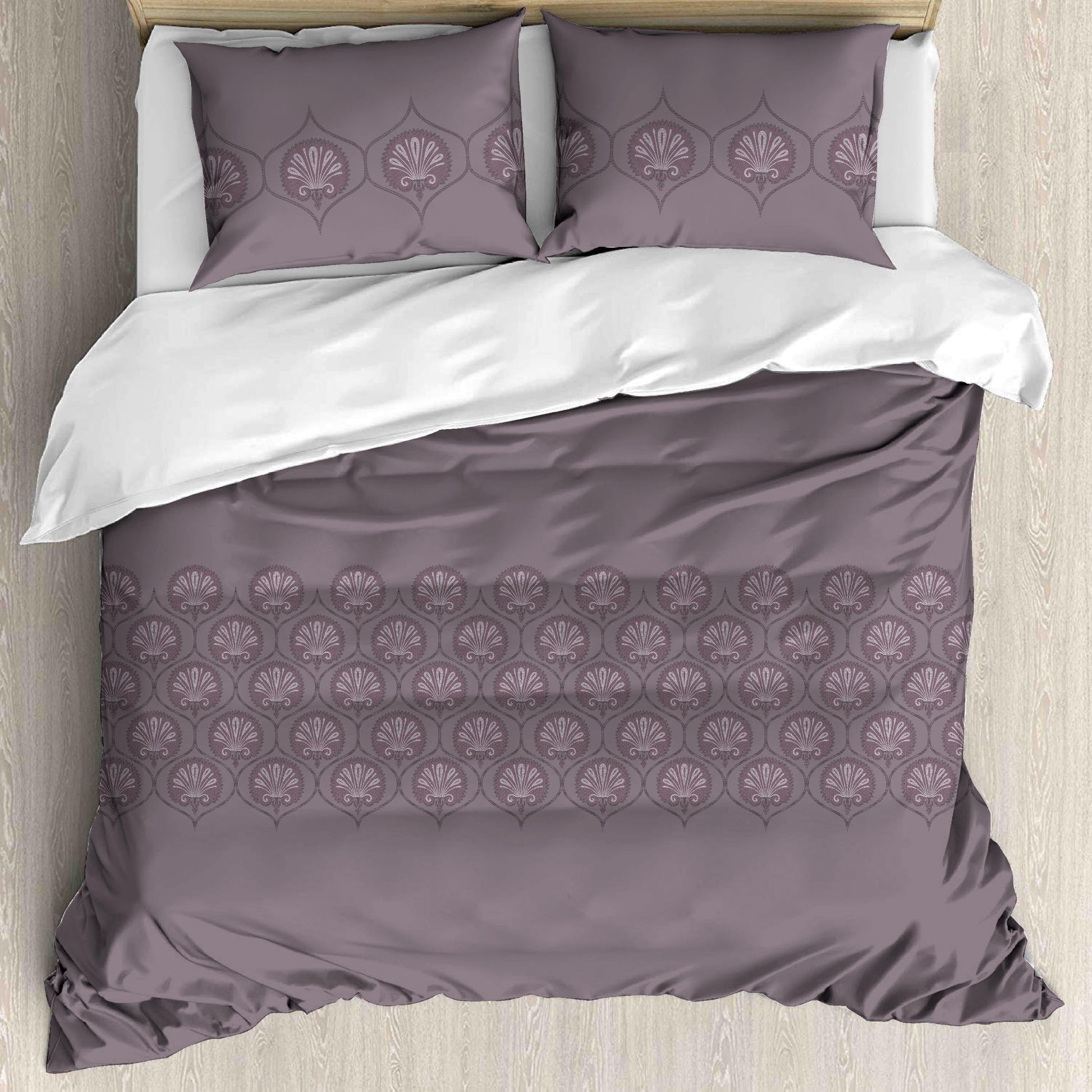 Luxurious Satin Cotton King Size Bedsheet Set - 250 TC (1 Bedsheet + 2 Pillow Covers)
