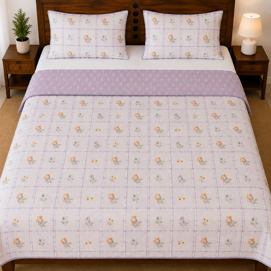 100% Cotton Reversible Double Bed Dohar