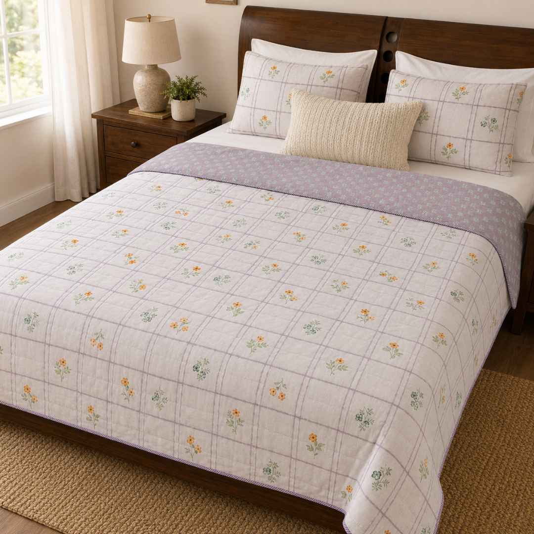 100% Cotton Reversible Double Bed Dohar