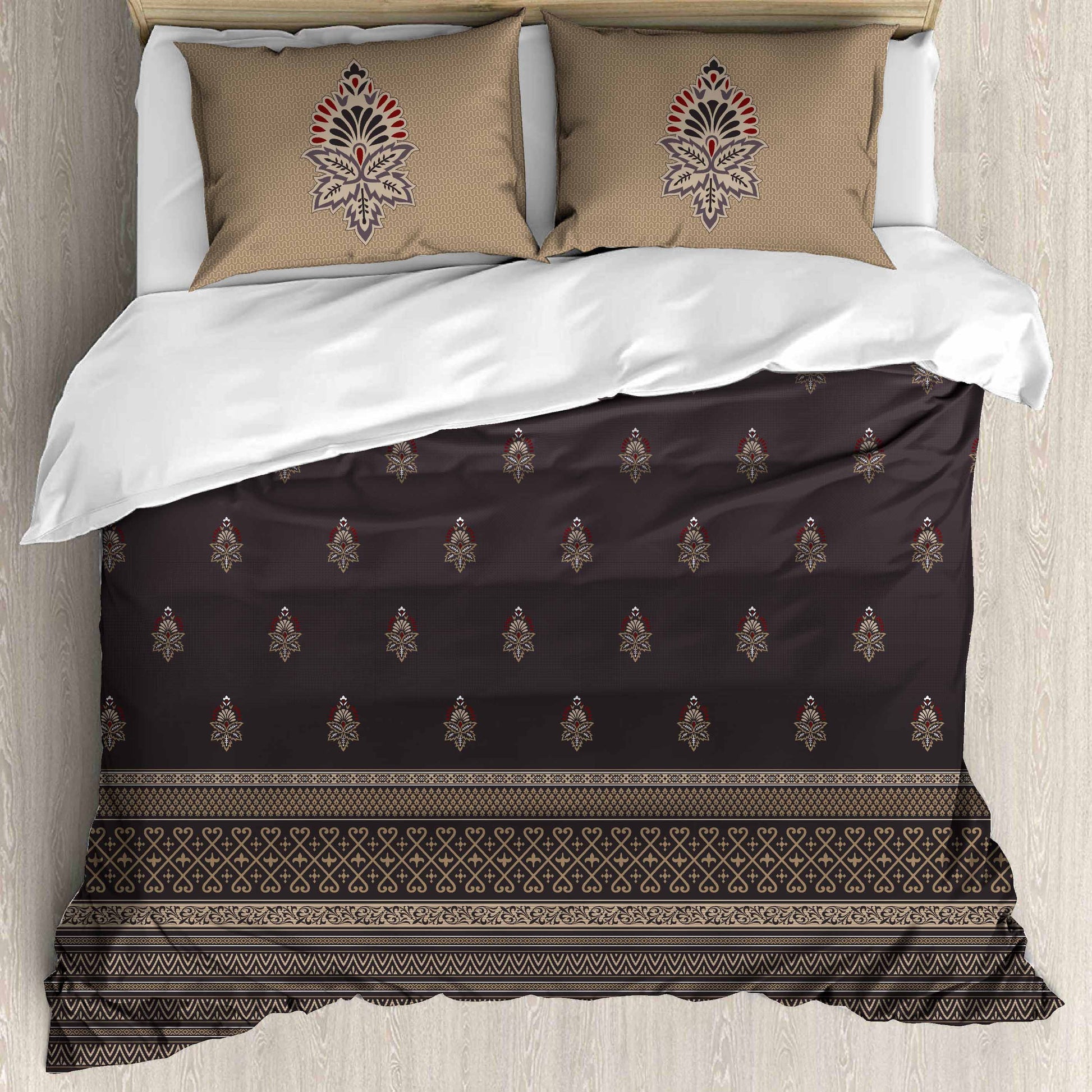 Premium Cotton King Size Bedsheet with 2 Pillow Covers – 180 TC (2.75m x 2.75m)