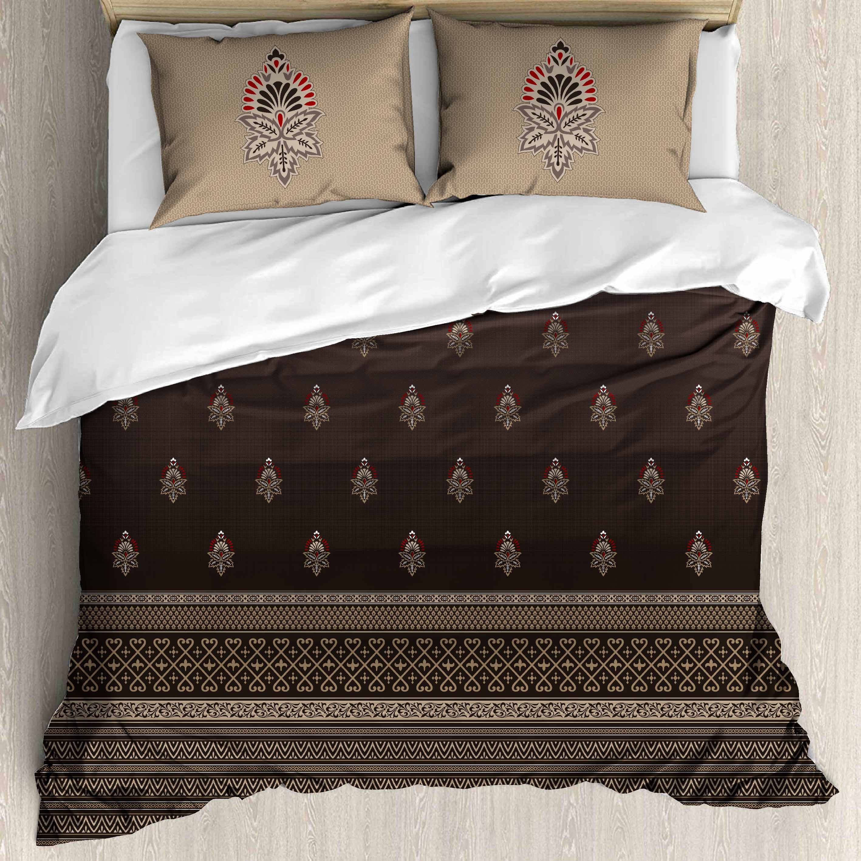 Cotton King Size Bedsheet Set – 180 TC (2.75x2.75m) with 2 Pillow Covers