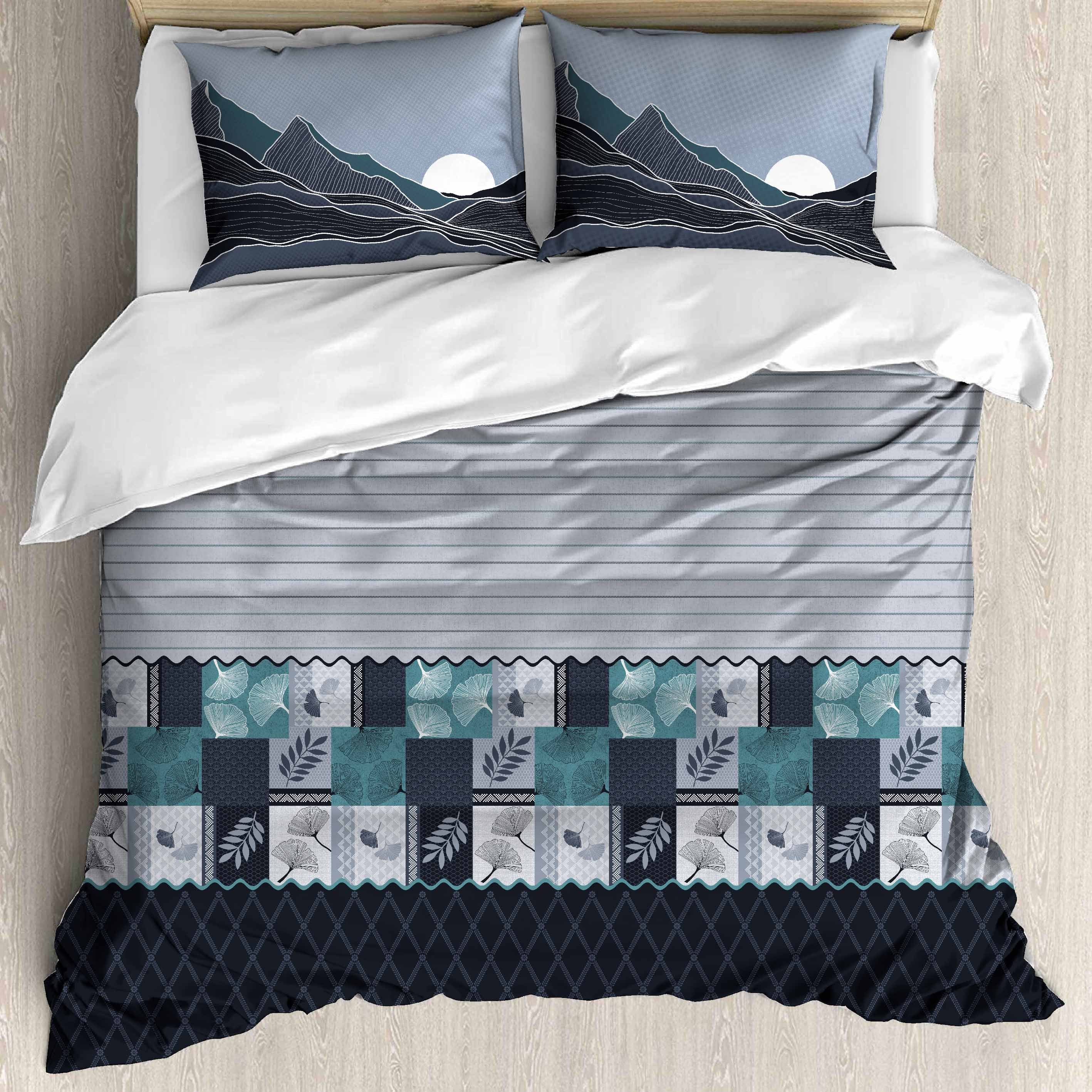 Cotton King Size Bedsheet Set – 180 TC (2.75x2.75m) with 2 Pillow Covers