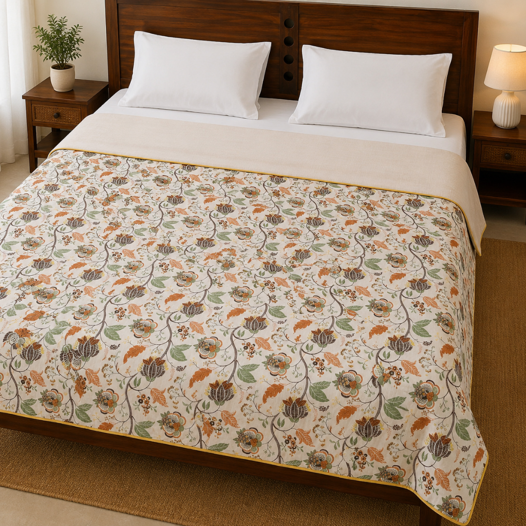 100% Cotton Reversible Double Bed Dohar