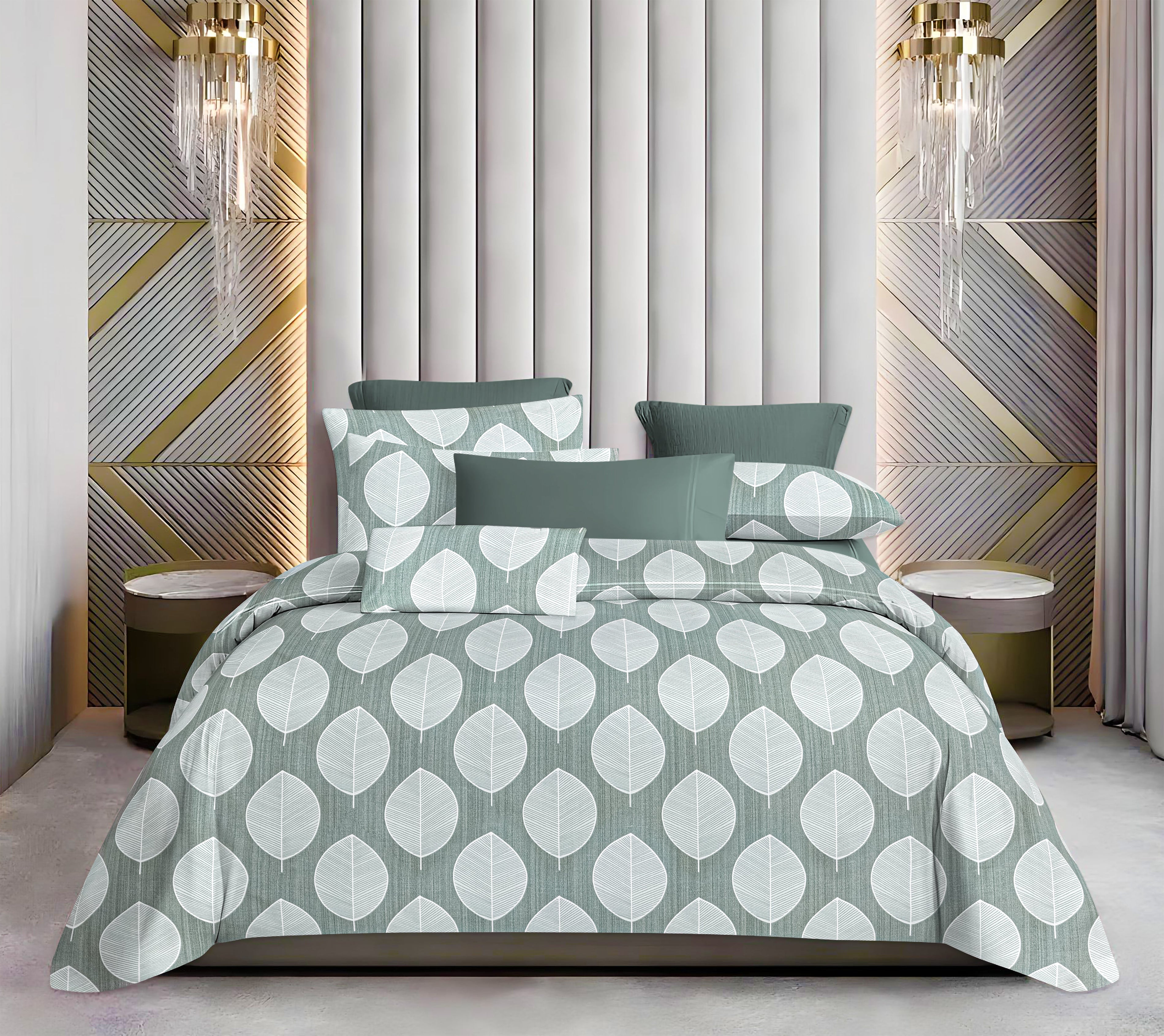 Luxurious King Size Cotton Bedsheet Set – 144 TC (1 Bedsheet + 2 Pillow Covers)