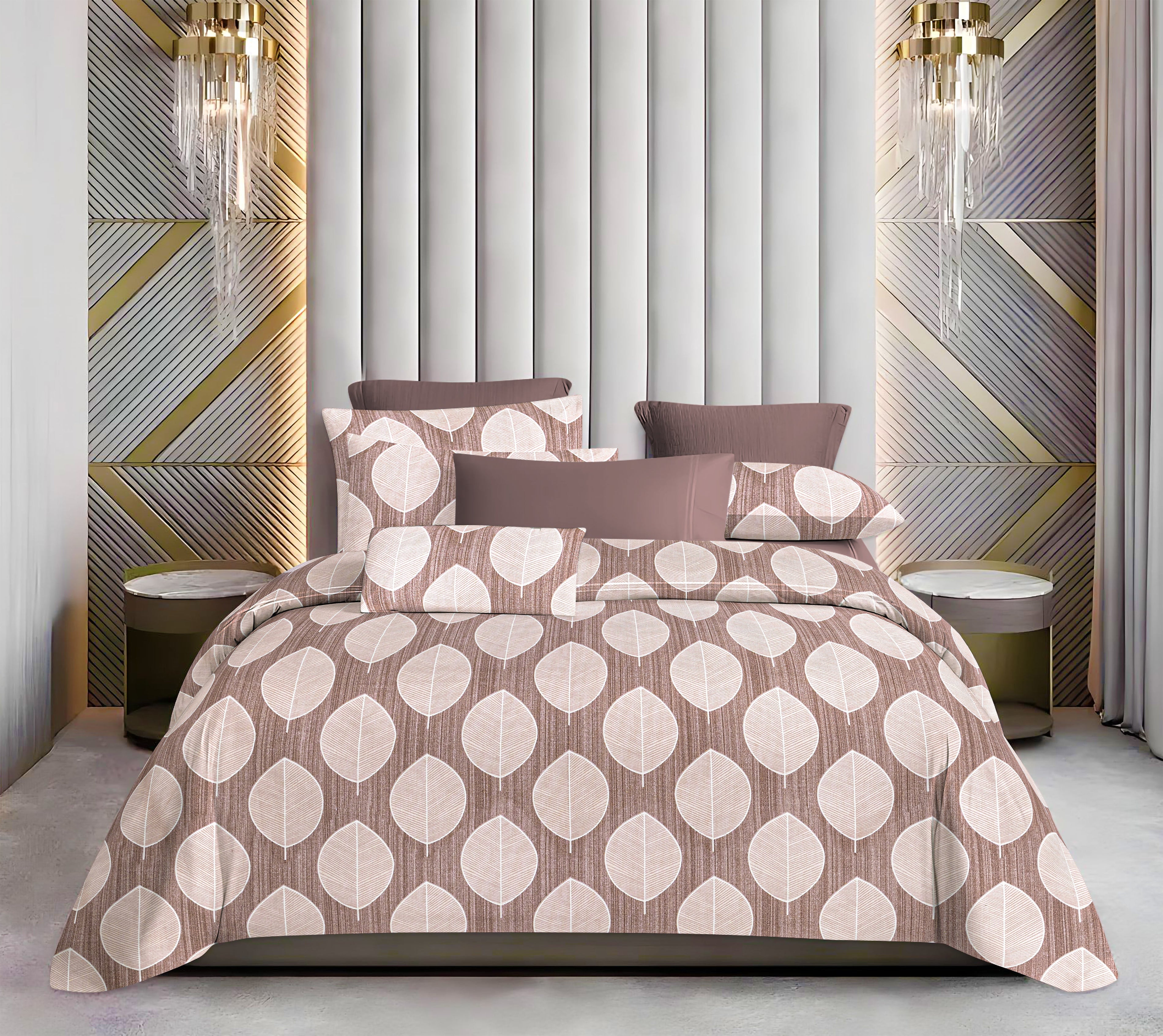 Luxurious King Size Cotton Bedsheet Set – 144 TC (1 Bedsheet + 2 Pillow Covers)