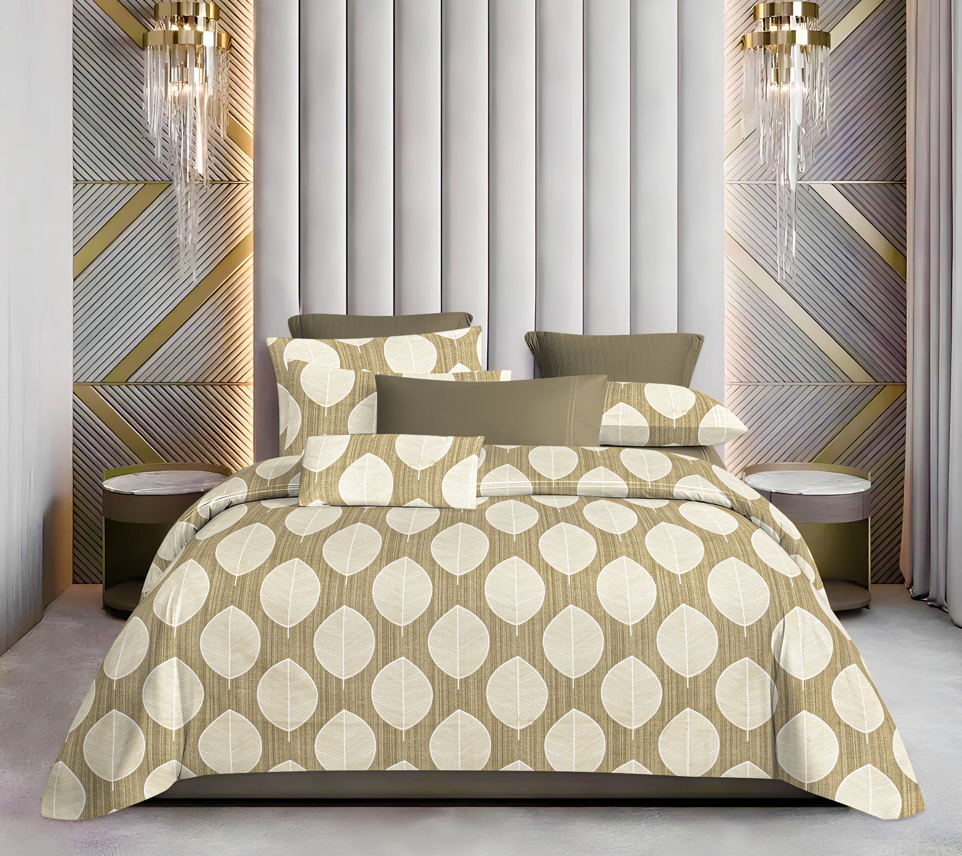 Luxurious King Size Cotton Bedsheet Set – 144 TC (1 Bedsheet + 2 Pillow Covers)