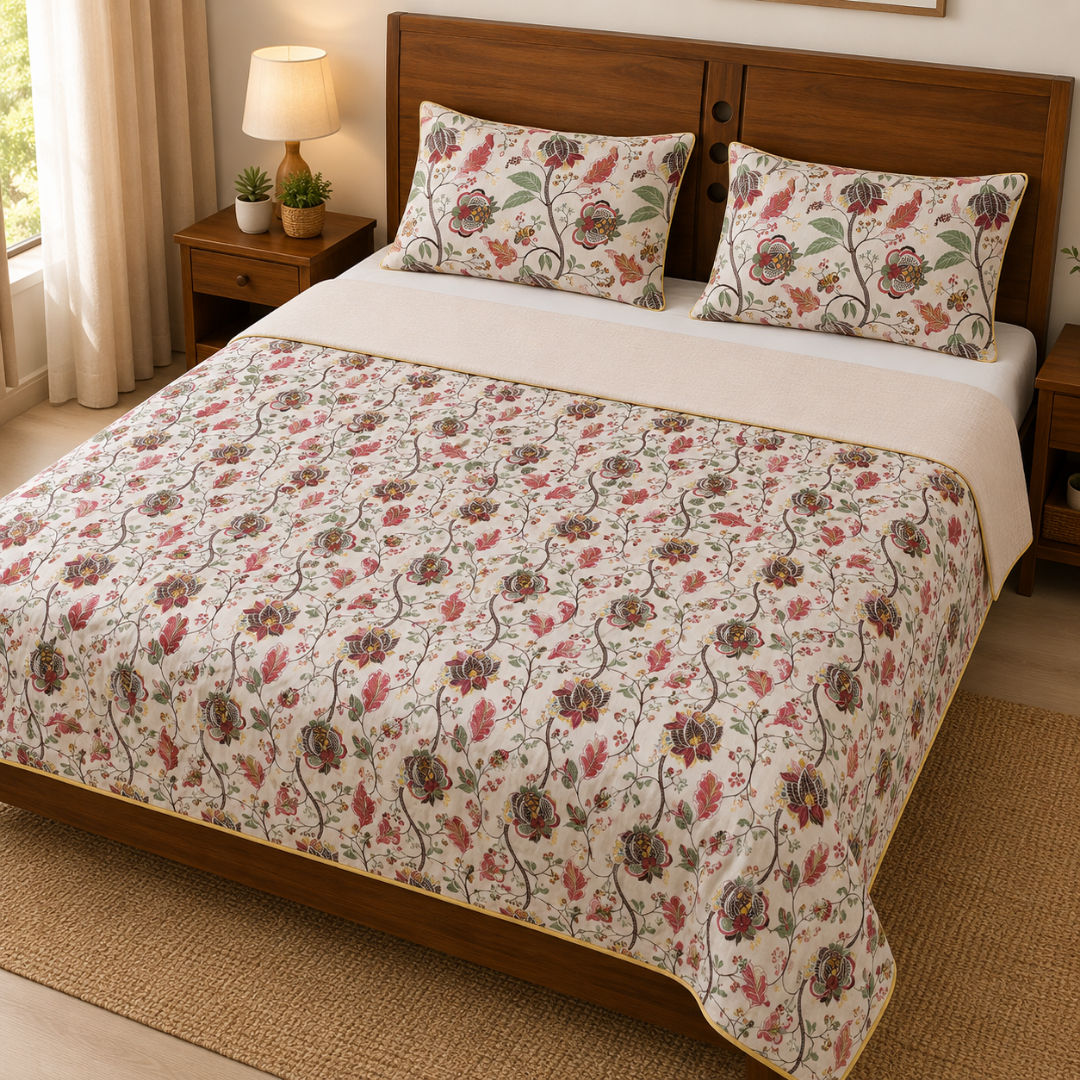 100% Cotton Reversible Double Bed Dohar