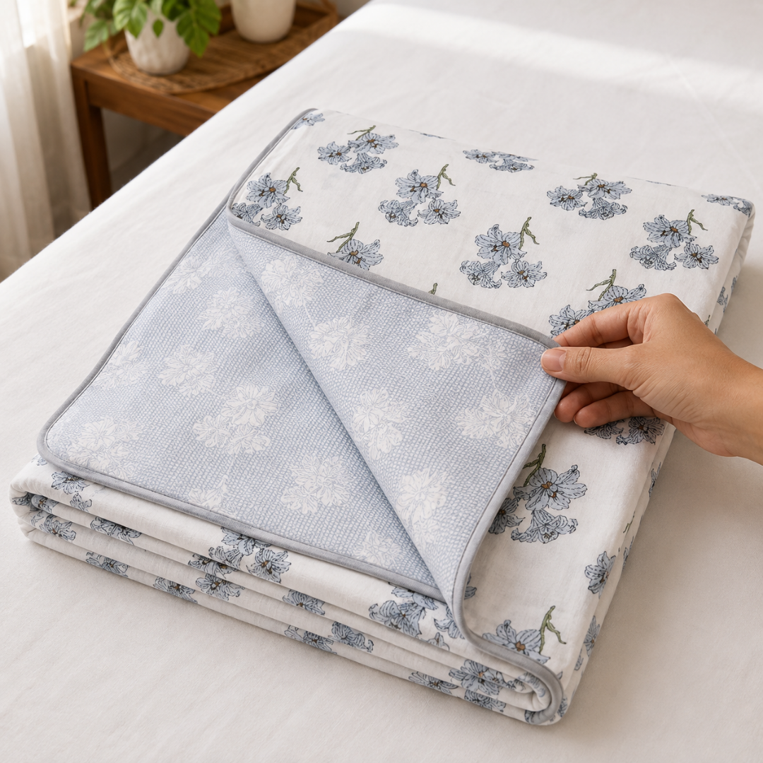 100% Cotton Reversible Double Bed Dohar