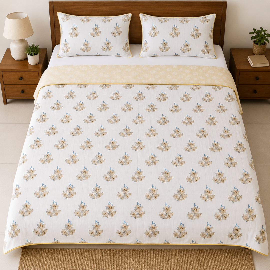 100% Cotton Reversible Double Bed Dohar