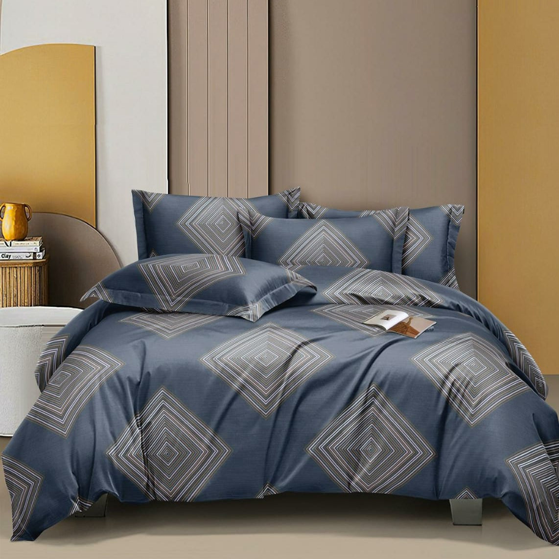 Luxury Micro Fabric Comforter Set – 5 Pieces (King Size)