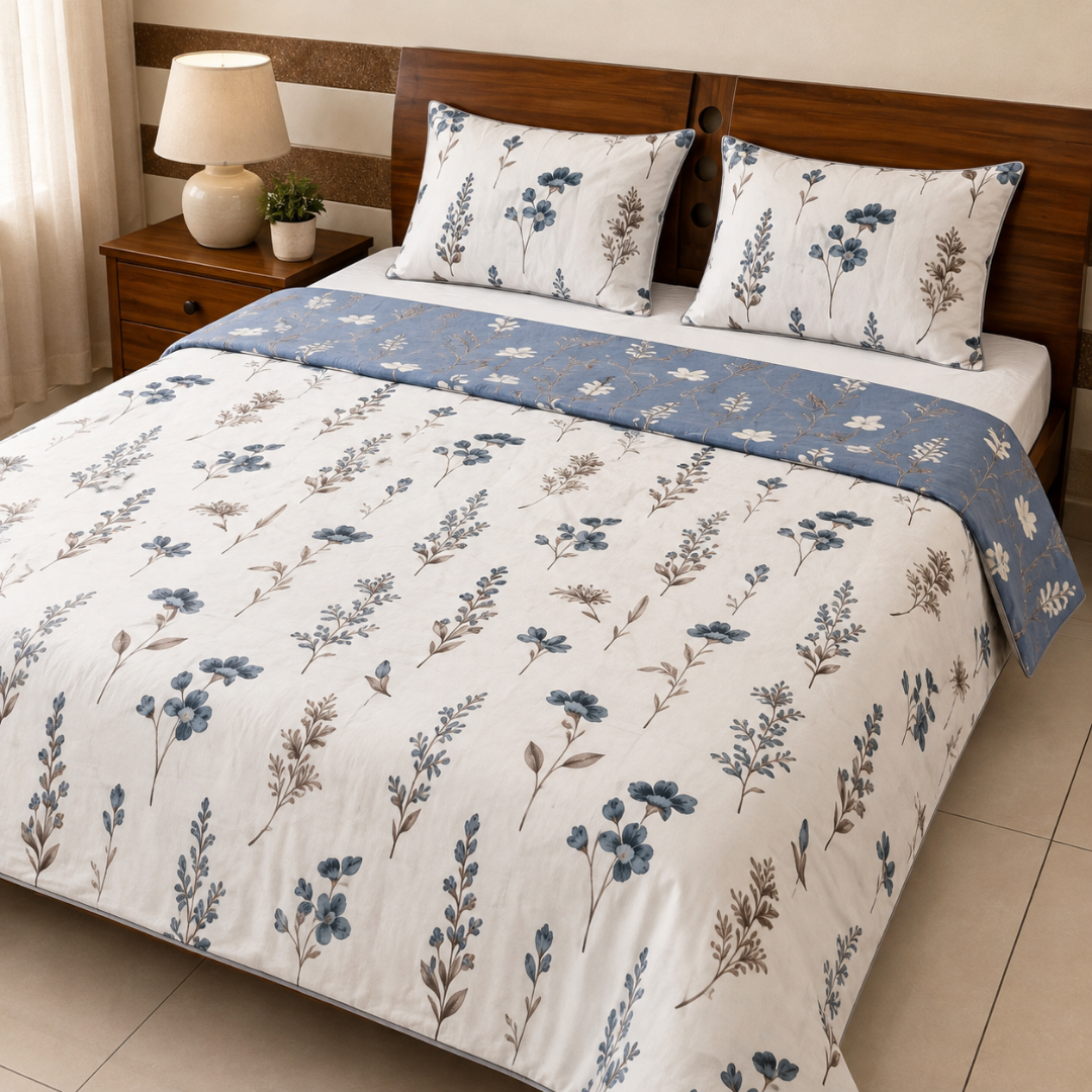 100% Cotton Reversible Double Bed Dohar