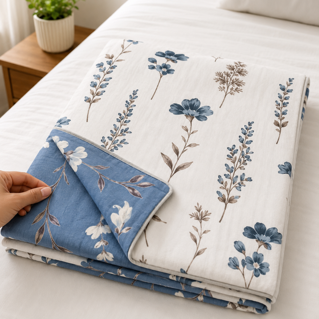 100% Cotton Reversible Double Bed Dohar