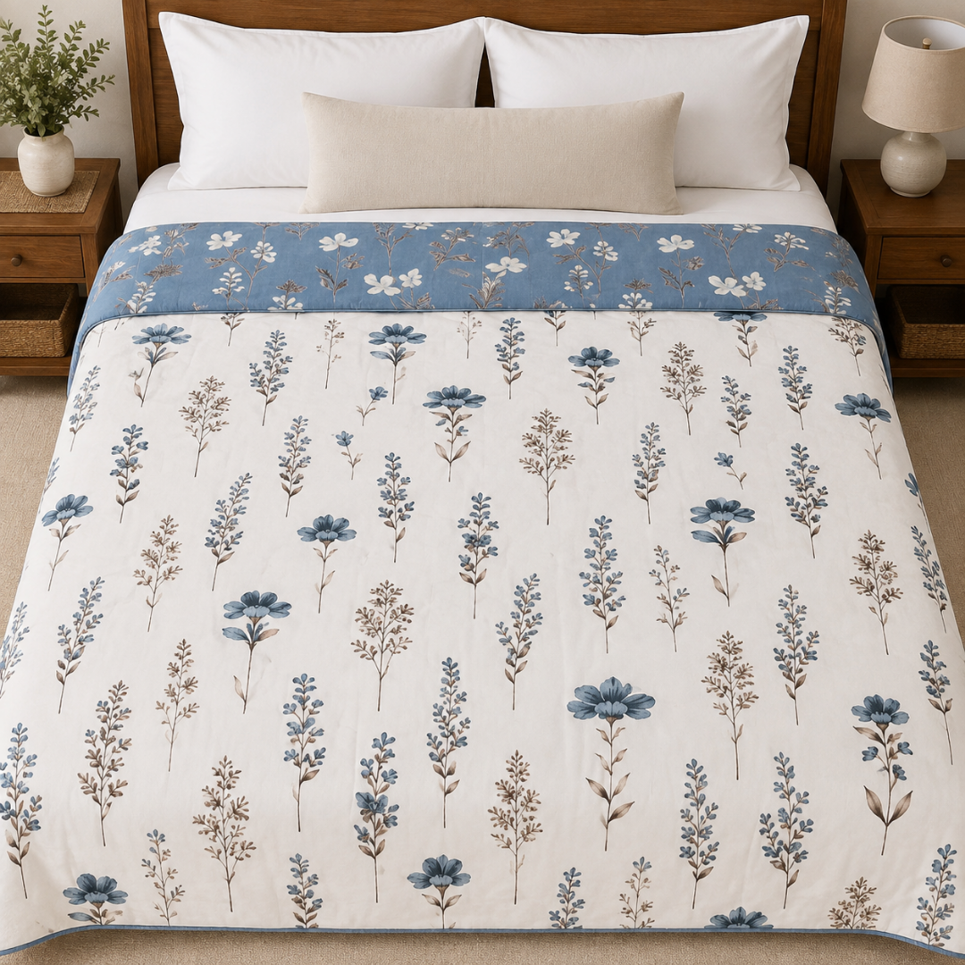 100% Cotton Reversible Double Bed Dohar