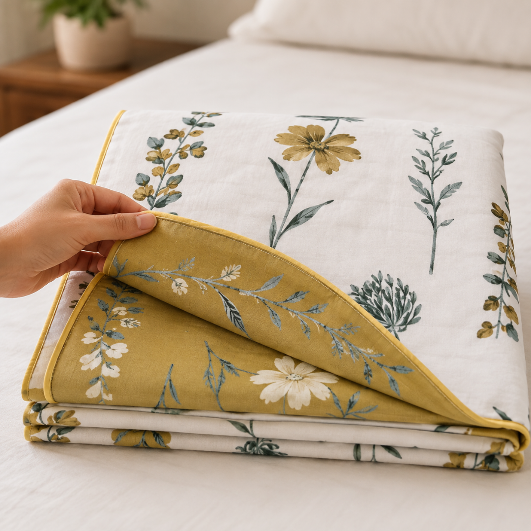 100% Cotton Reversible Double Bed Dohar