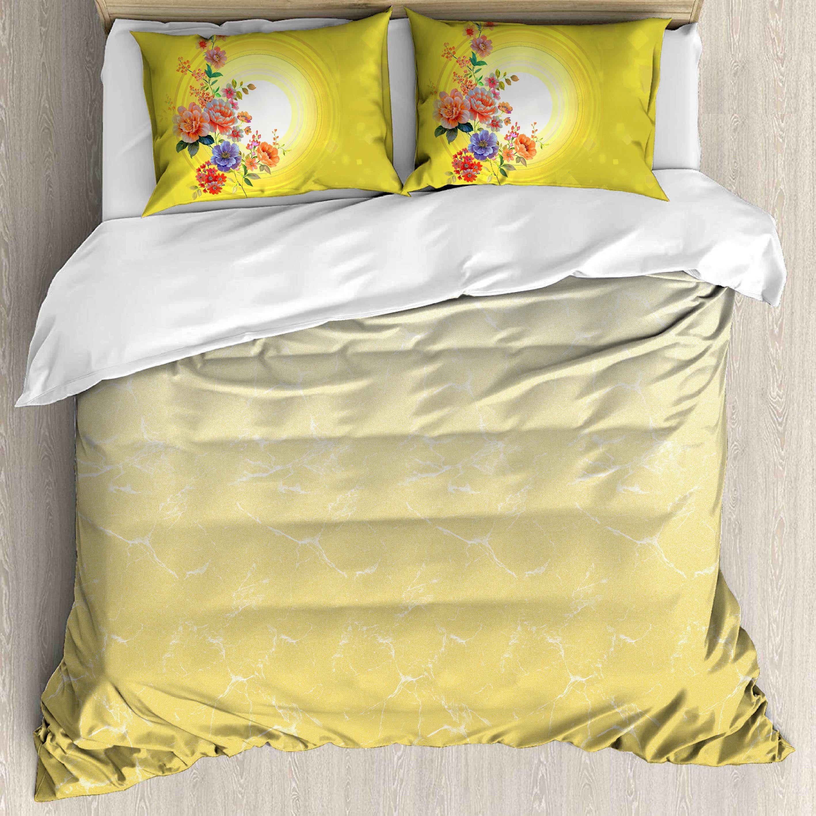 Premium Cotton King Size Bedsheet Set (200TC) with 2 Pillow Covers