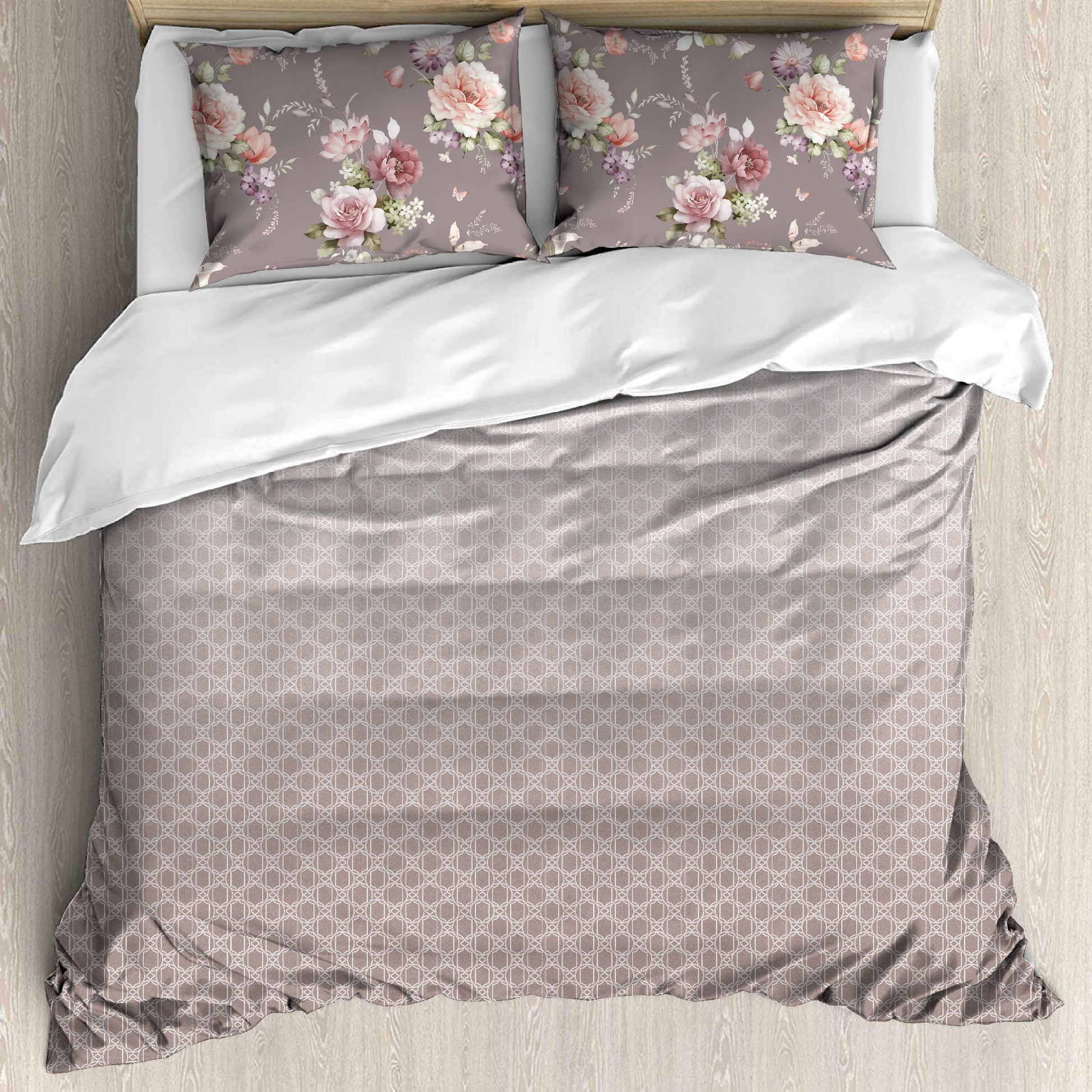 Premium Cotton King Size Bedsheet Set (200TC) with 2 Pillow Covers