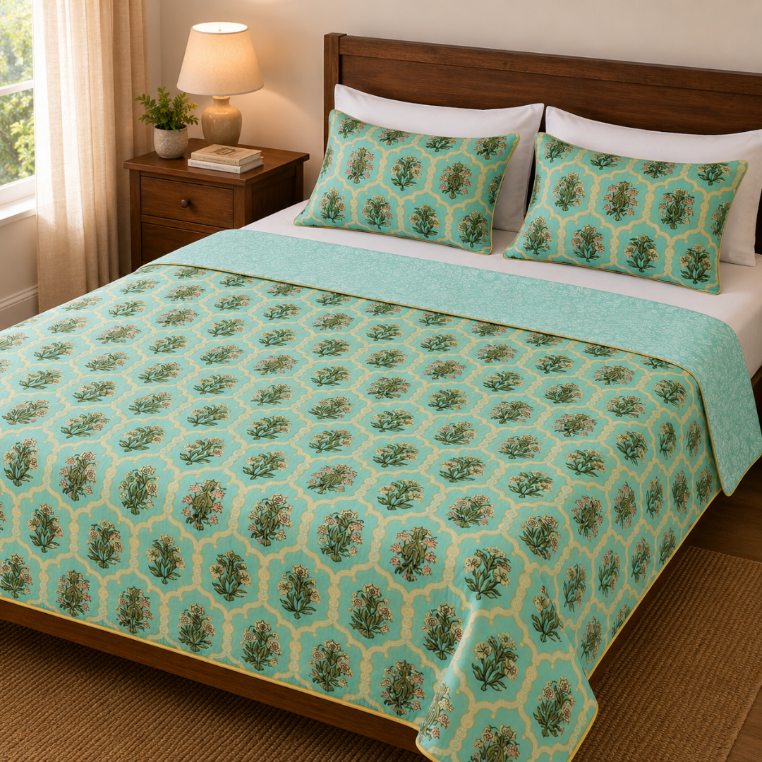 100% Cotton Reversible Double Bed Dohar