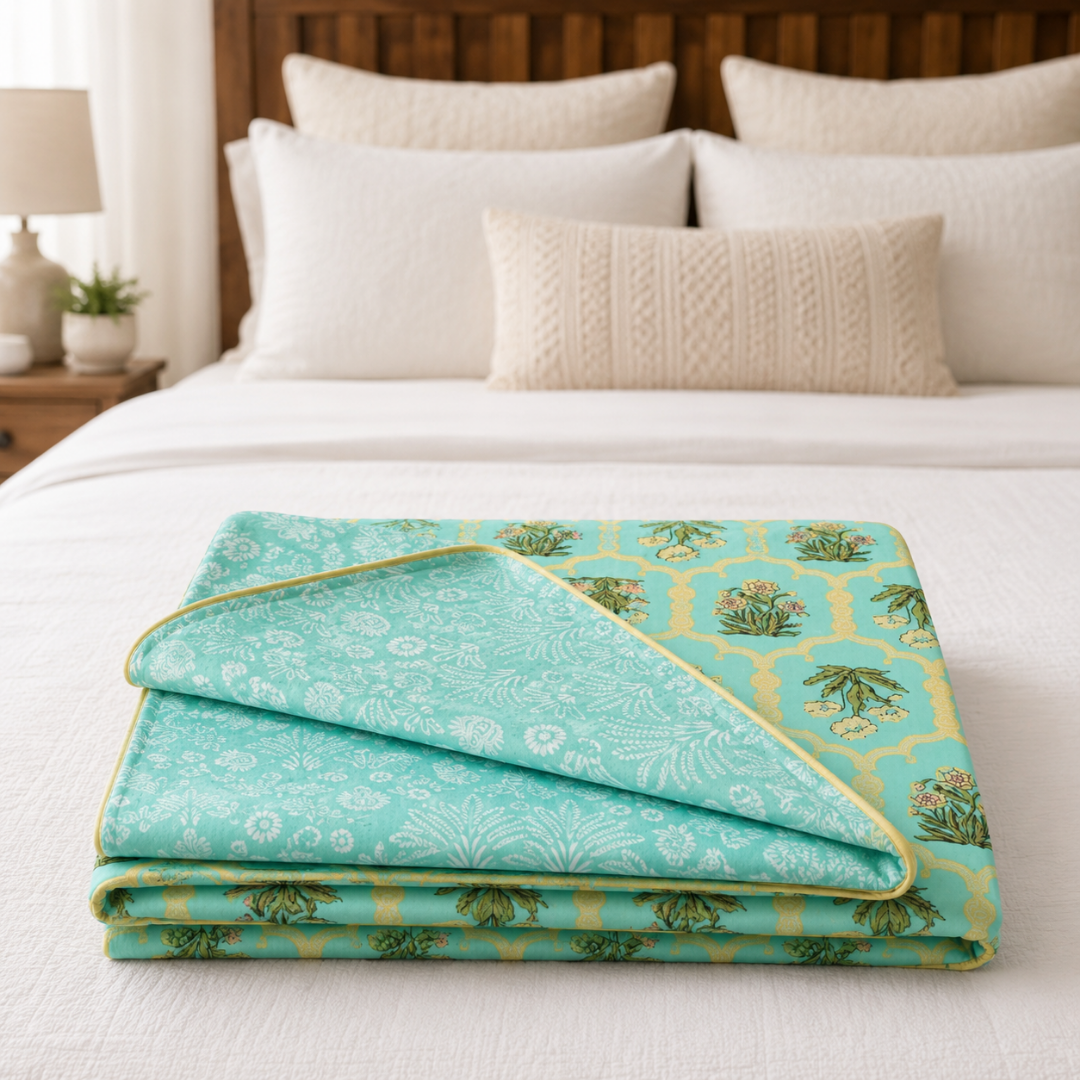 100% Cotton Reversible Double Bed Dohar