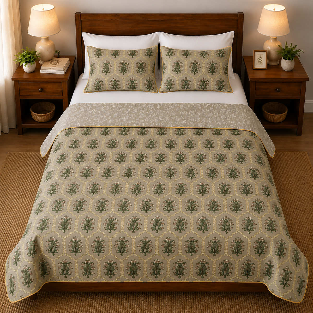 100% Cotton Reversible Double Bed Dohar