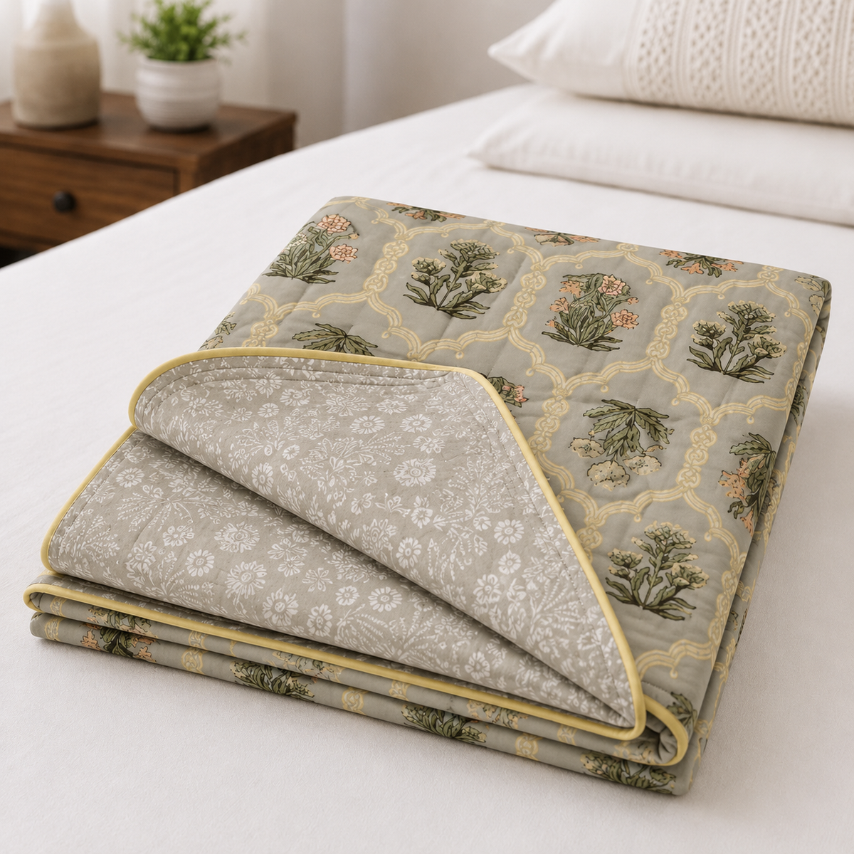 100% Cotton Reversible Double Bed Dohar
