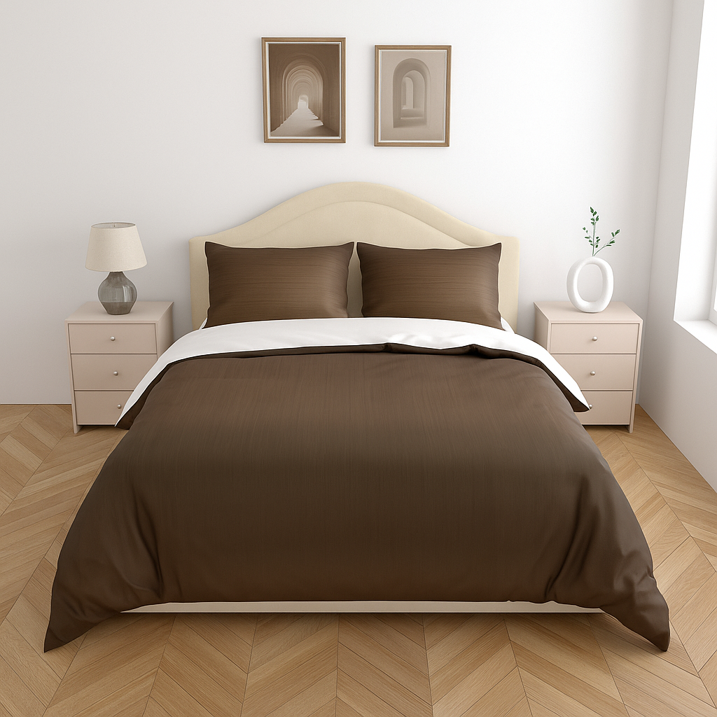 Luxury Cotton King Size Double Bedsheet with 2 Pillow Covers – 180 TC