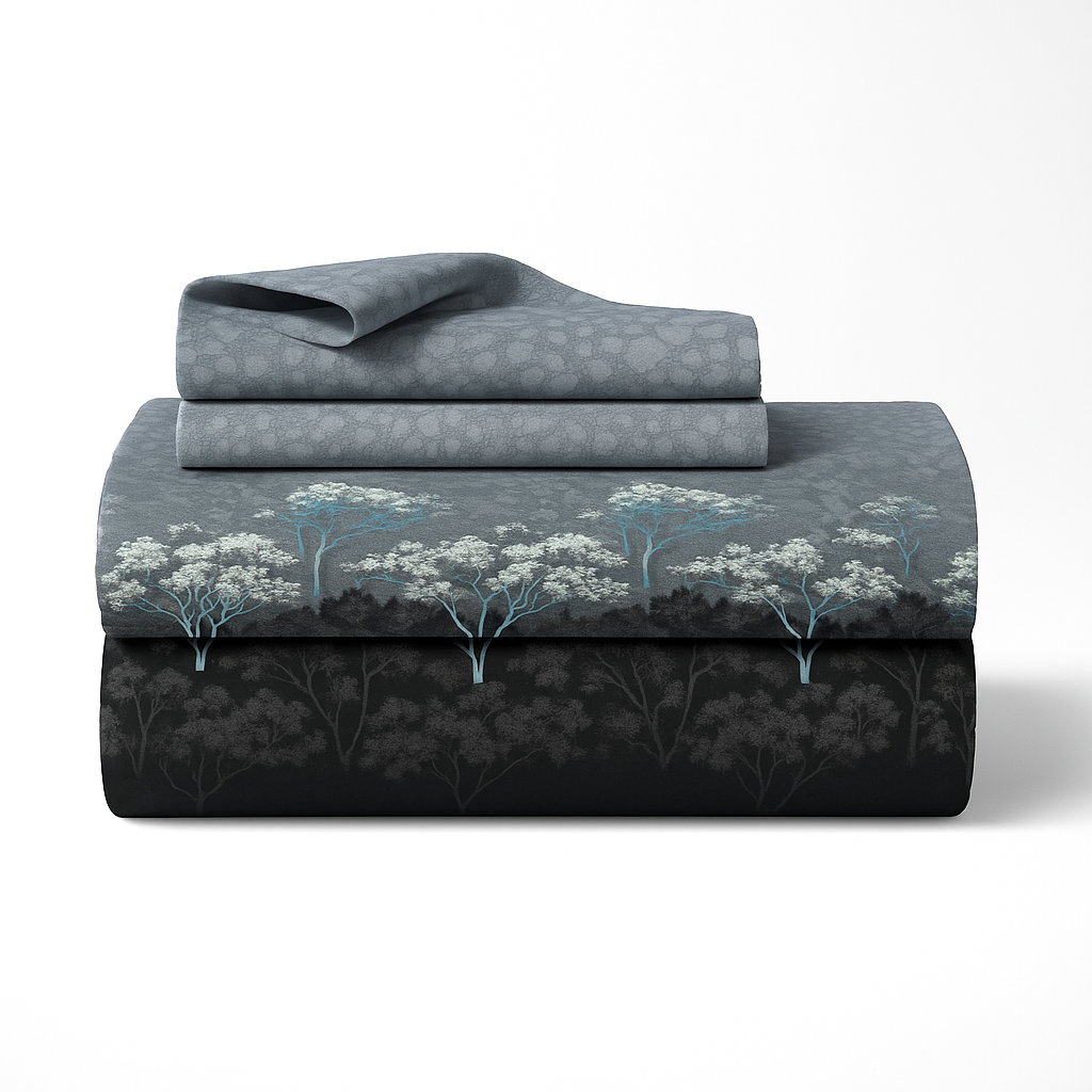 Luxury Cotton 200TC King Size Double Bedsheet with 2 Pillow Covers – 2.75 x 2.75 m