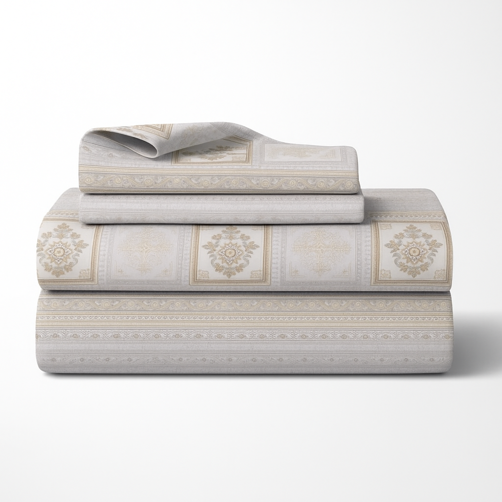 Luxury Cotton 200TC King Size Double Bedsheet with 2 Pillow Covers – 2.75 x 2.75 m