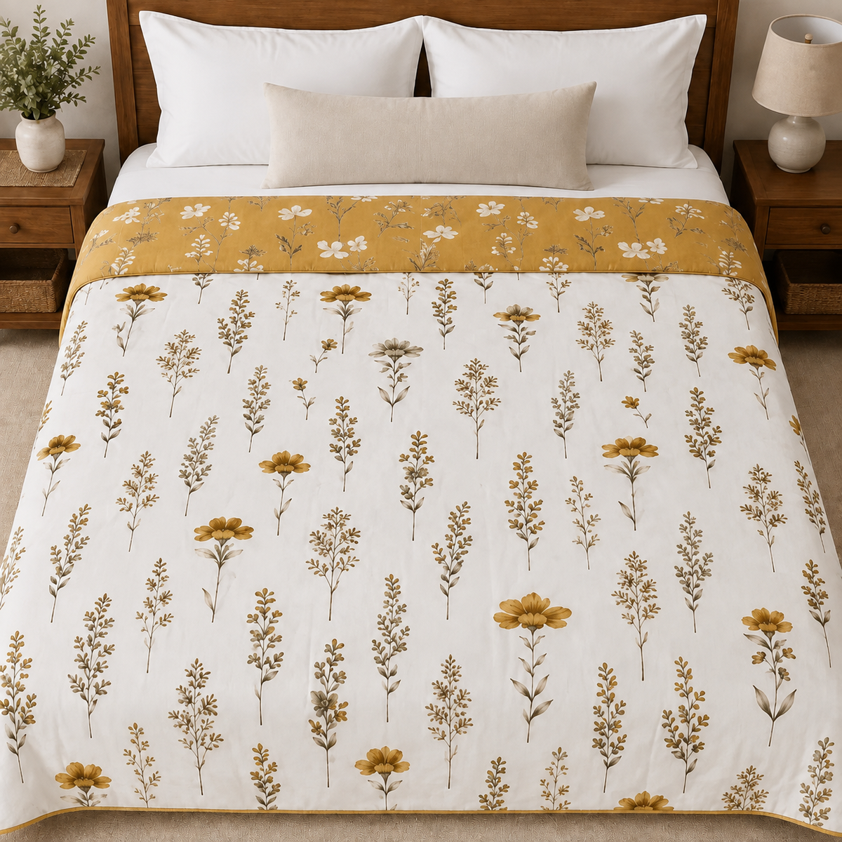 100% Cotton Reversible Double Bed Dohar