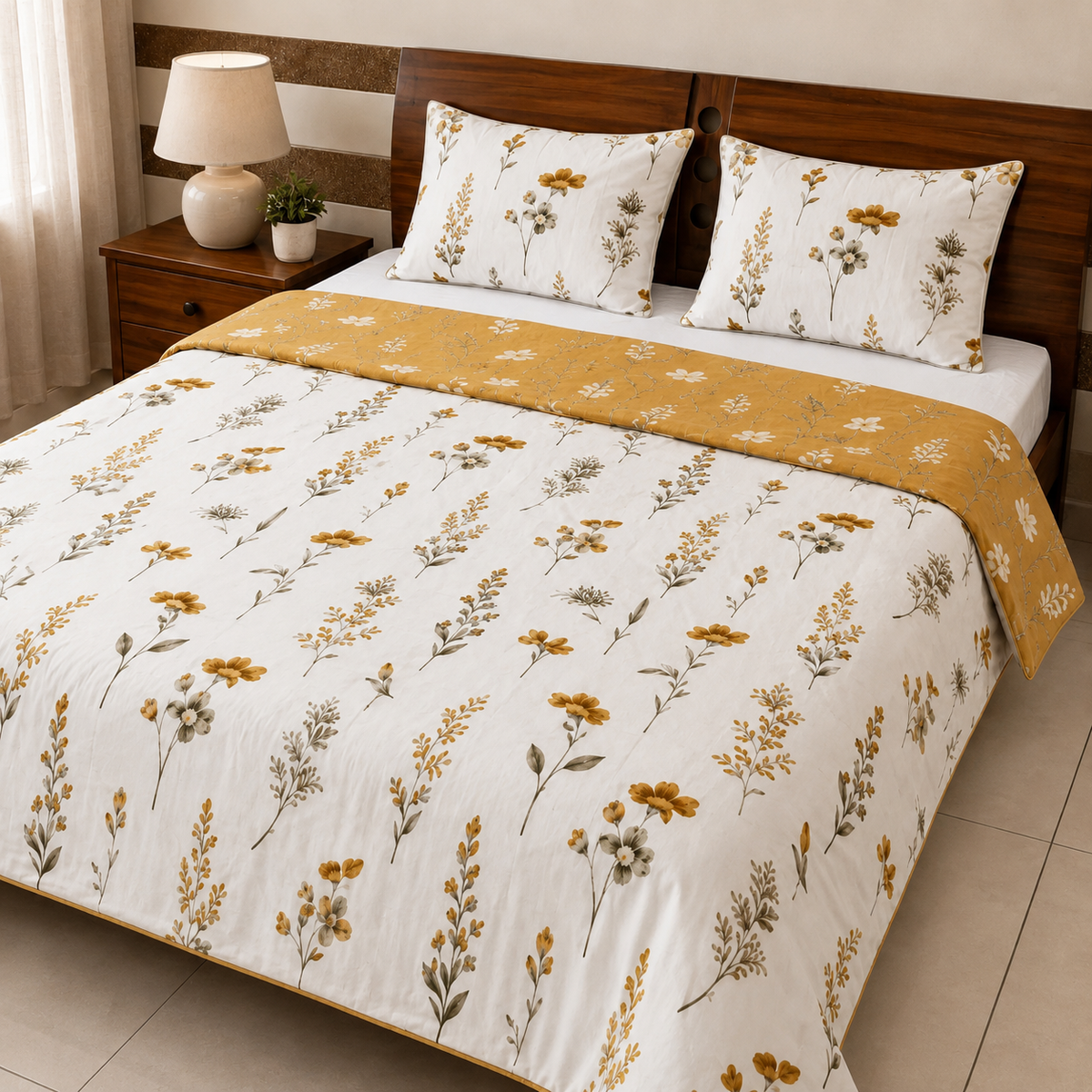 100% Cotton Reversible Double Bed Dohar