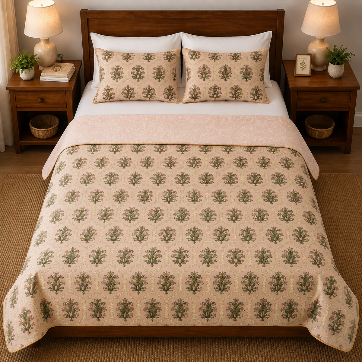 100% Cotton Reversible Double Bed Dohar