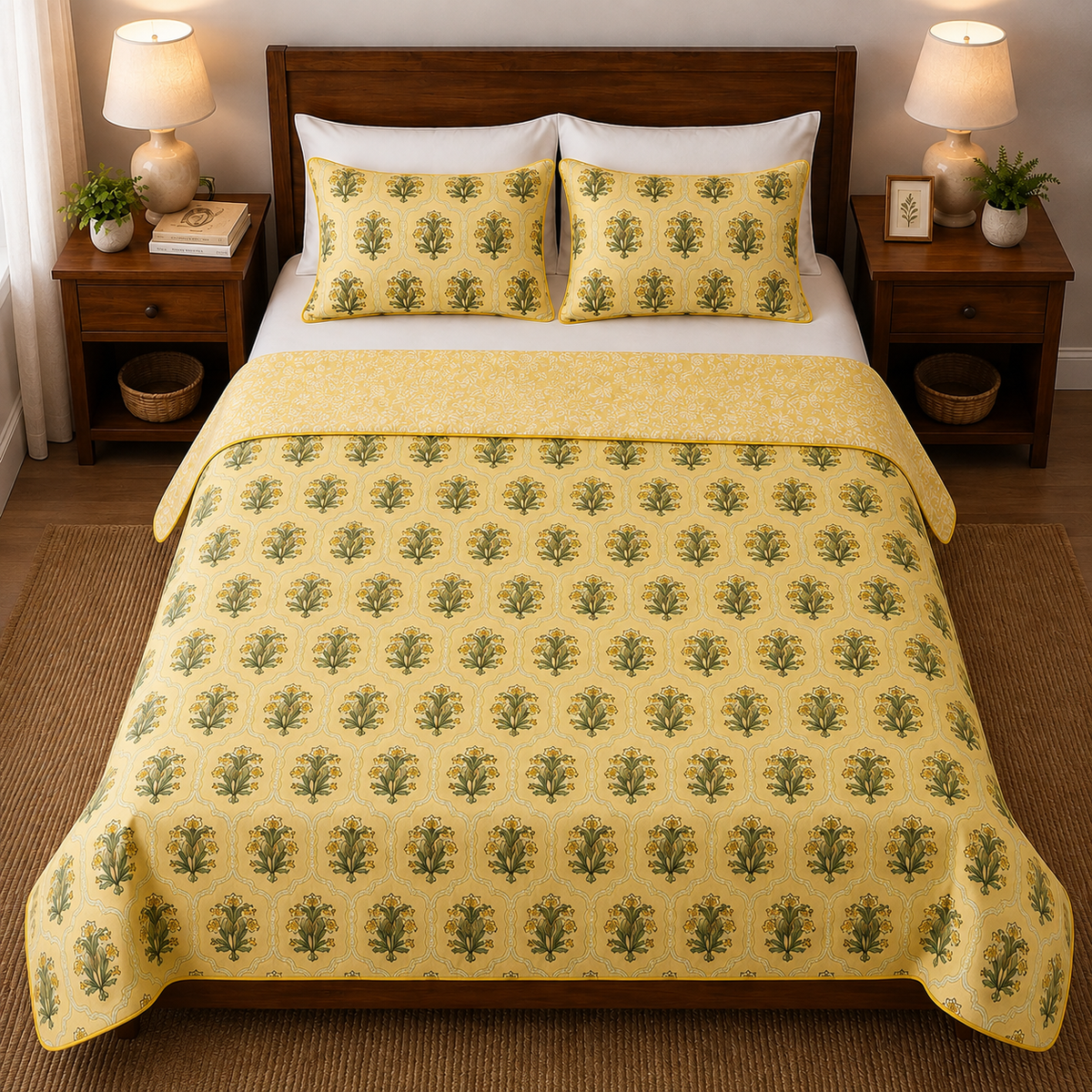 100% Cotton Reversible Double Bed Dohar