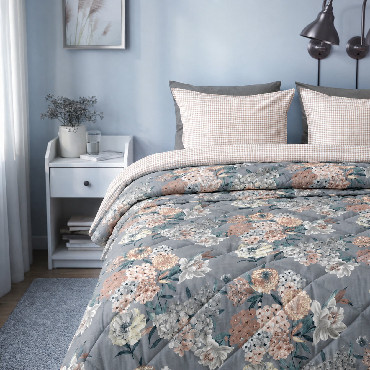 Soft & Cozy 4-Piece Bedding Set – Microfiber Comforter Collection