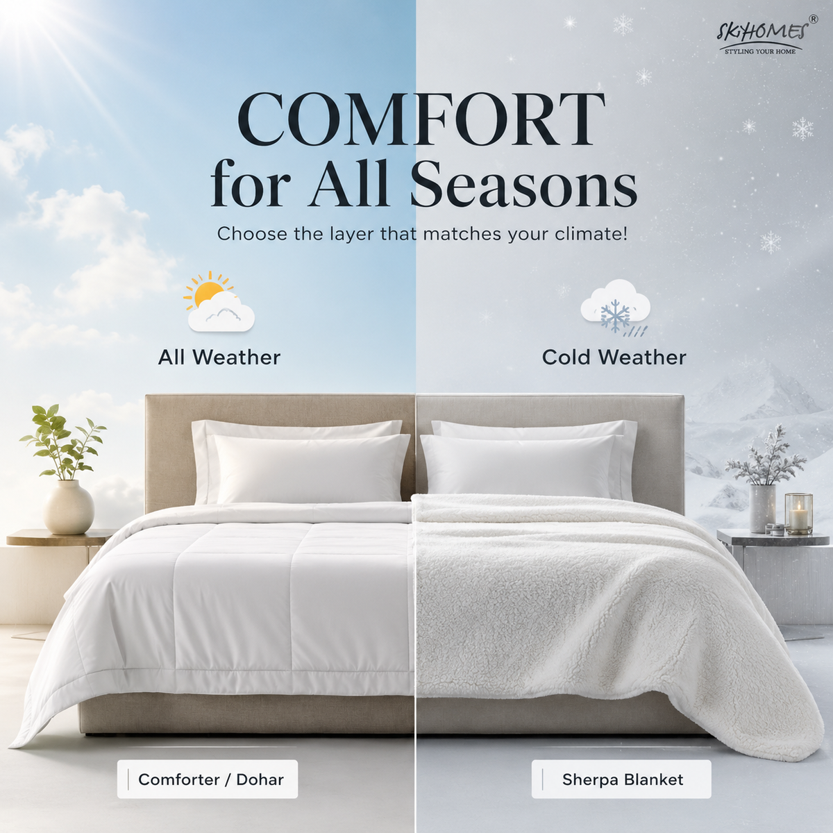 Designer Comforter Set (4 Pieces) Soft, Premium & Durable